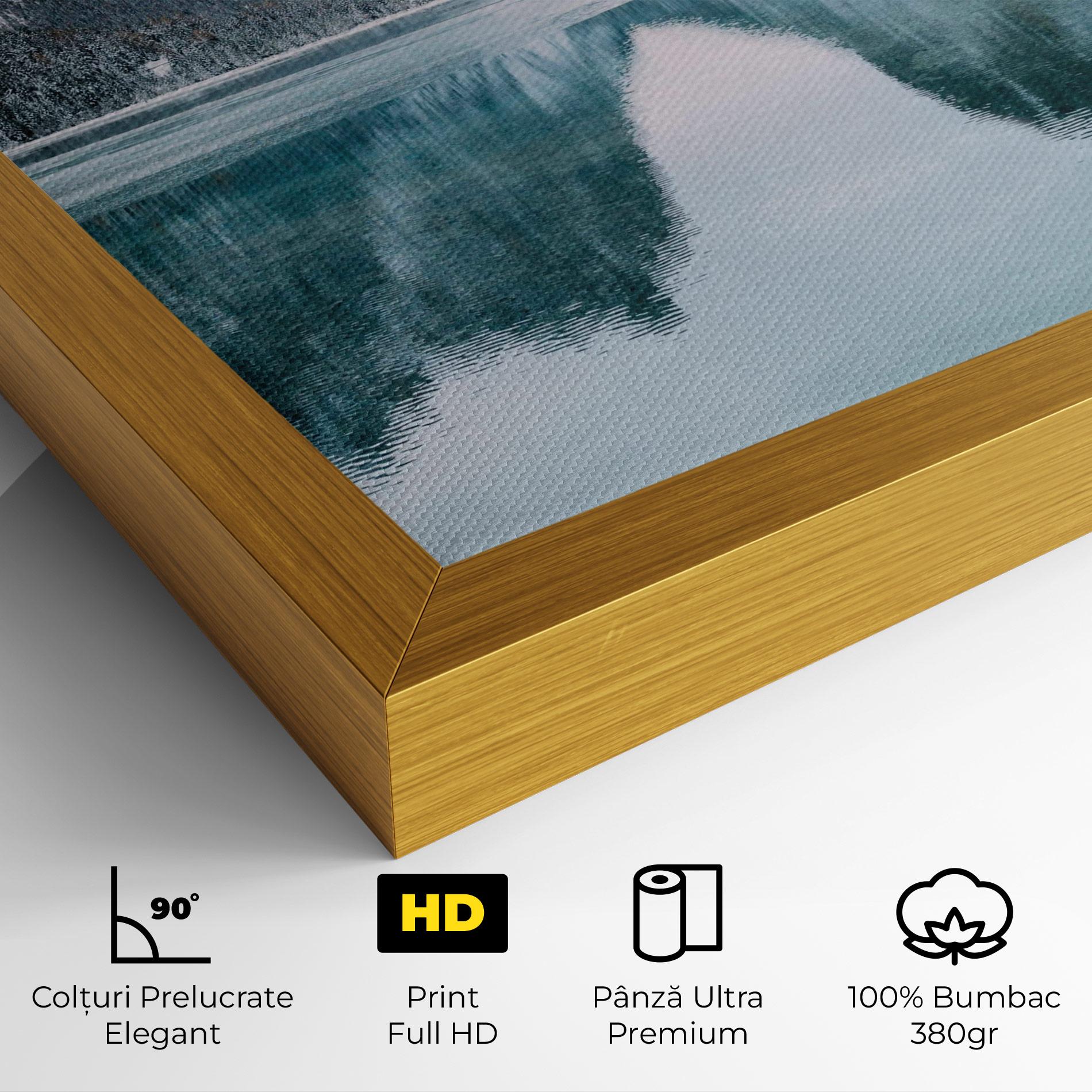 Tablou Canvas Lake Reflection Mountain mockup 4