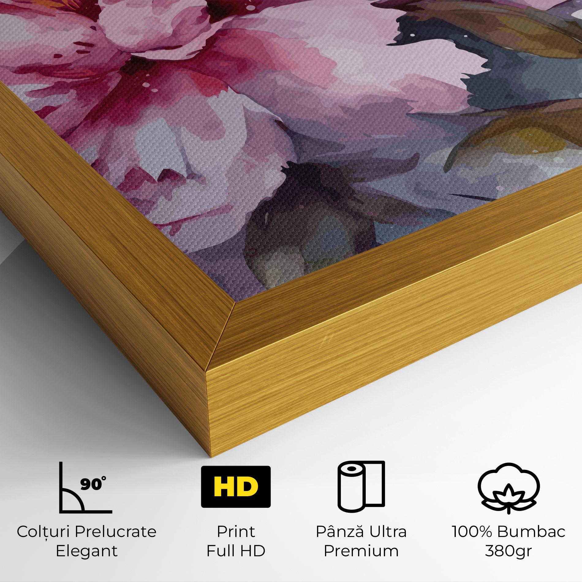 Tablou Canvas Pink Nature Flower mockup 4