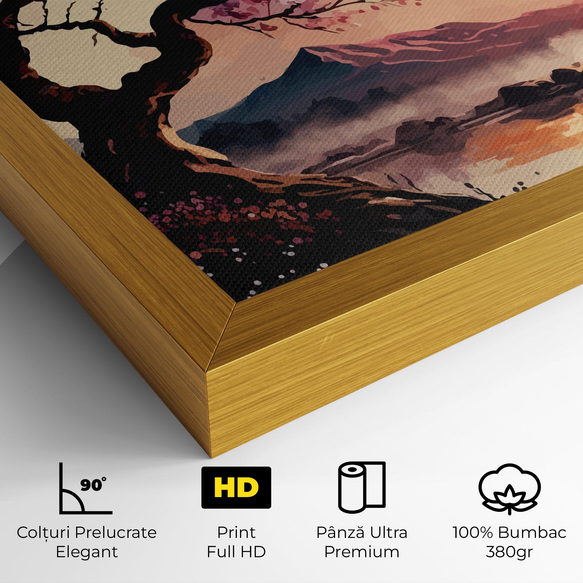 Tablou Canvas Pink Tree Nature mockup 4