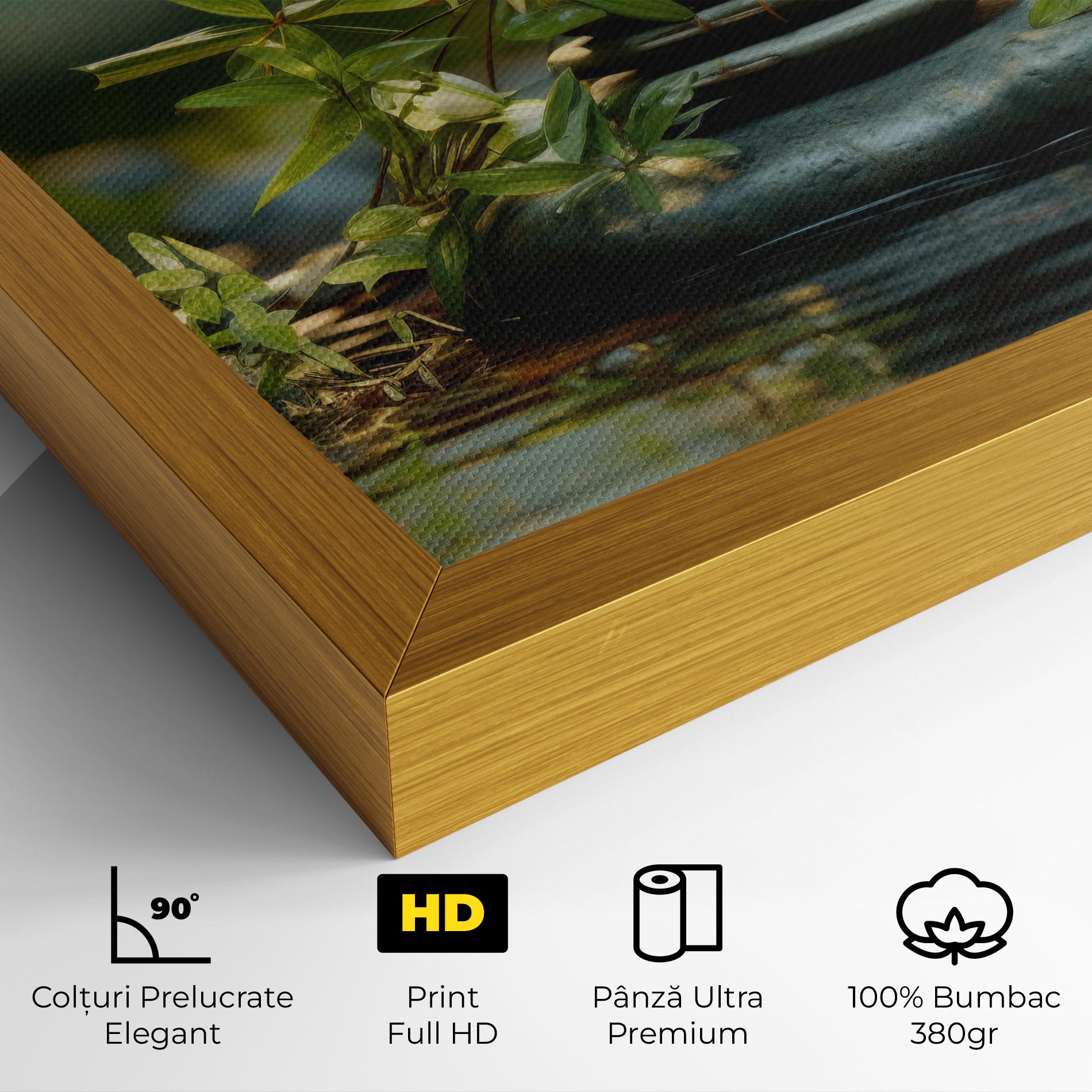 Tablou Canvas Rock Garden Pond mockup 4
