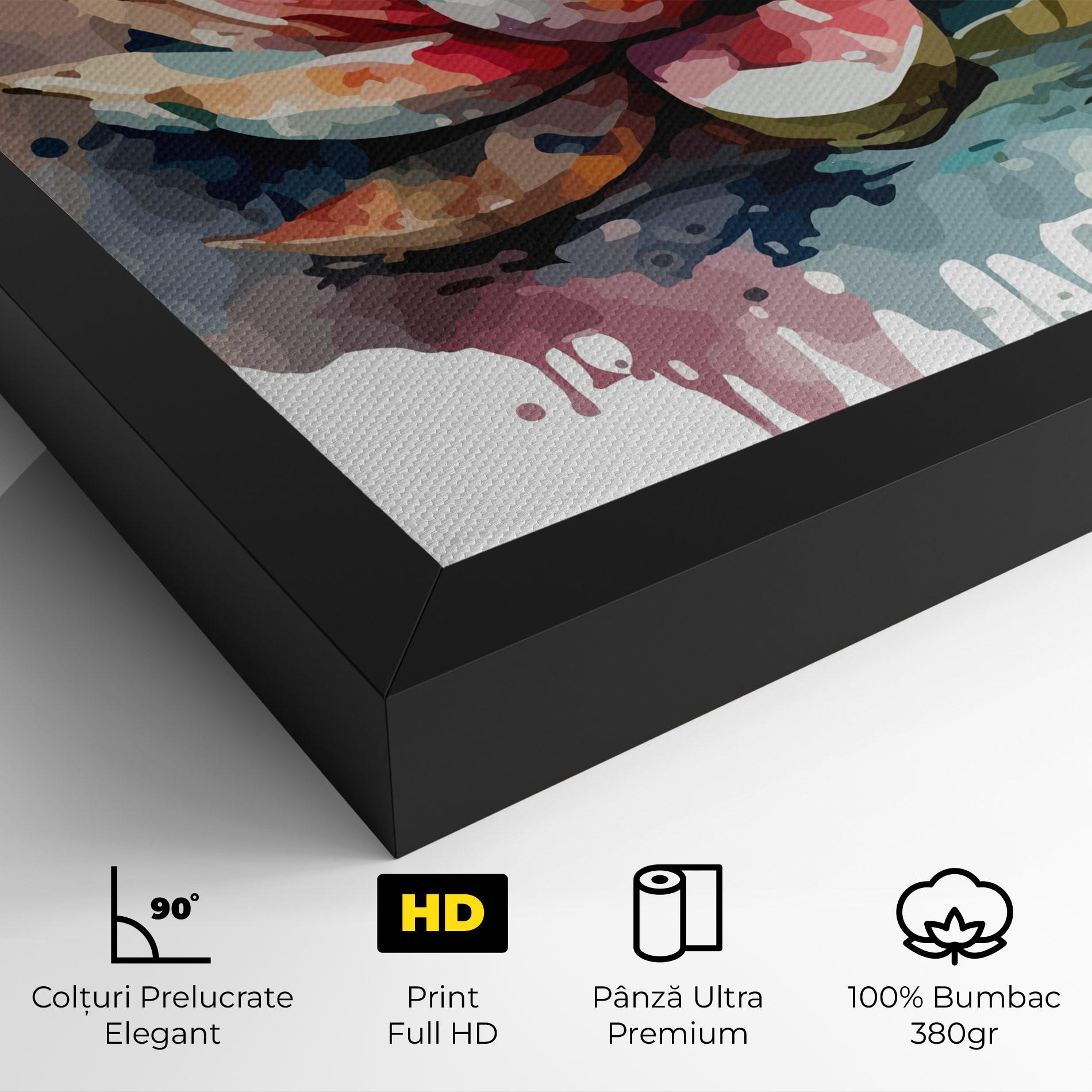 Tablou Canvas Colorful Lotus Art mockup 4