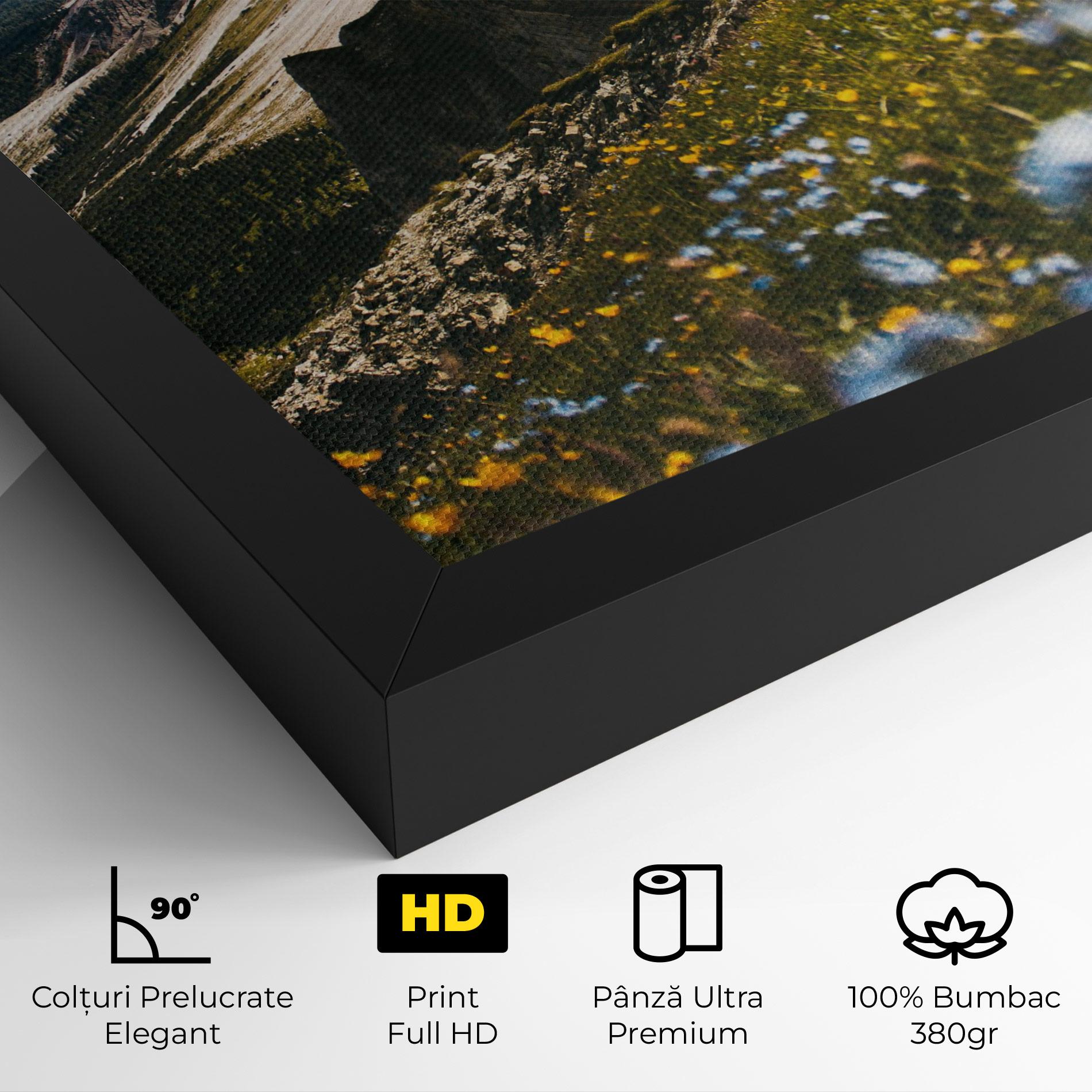 Tablou Canvas Foggy Mountain View mockup 4