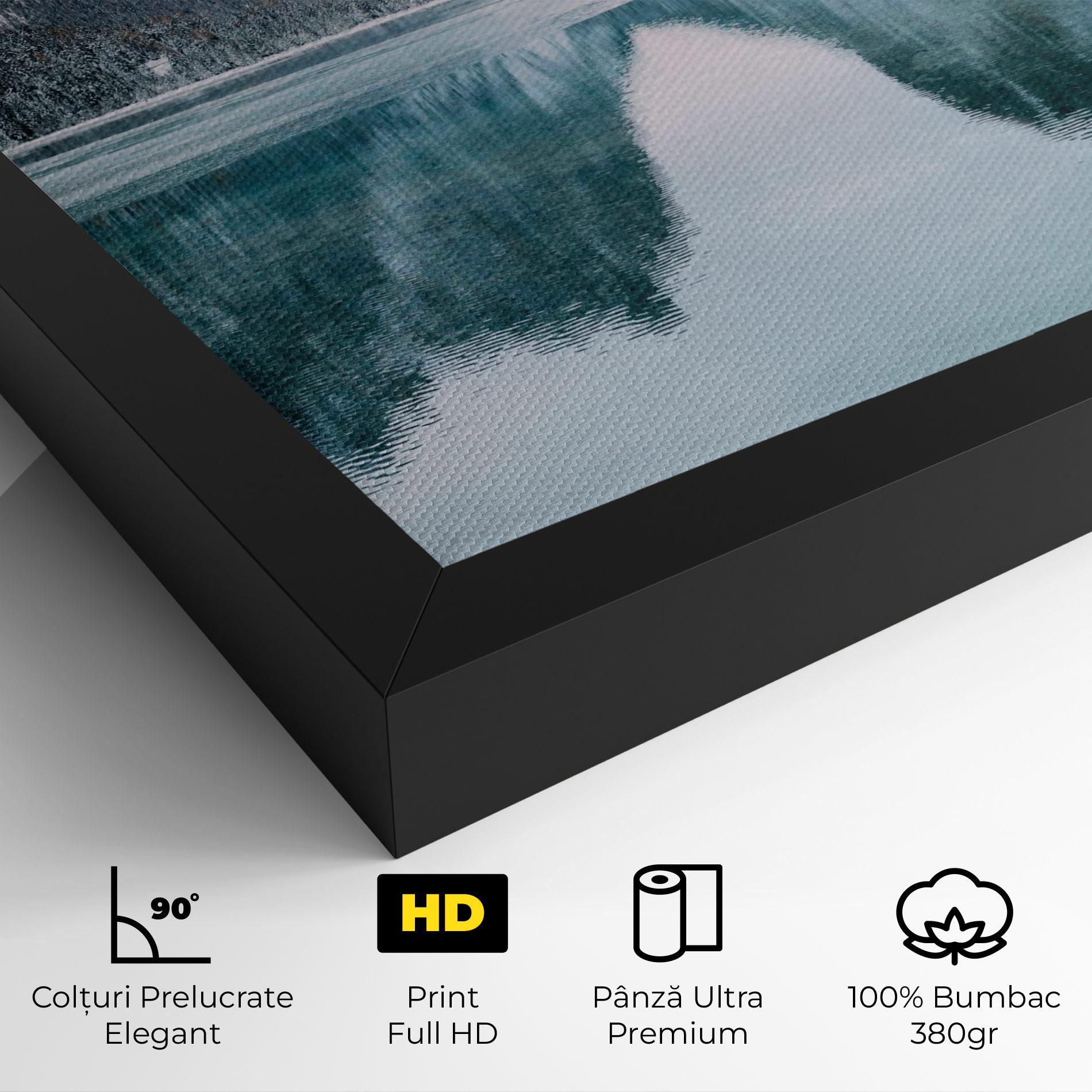 Tablou Canvas Lake Reflection Mountain mockup 4