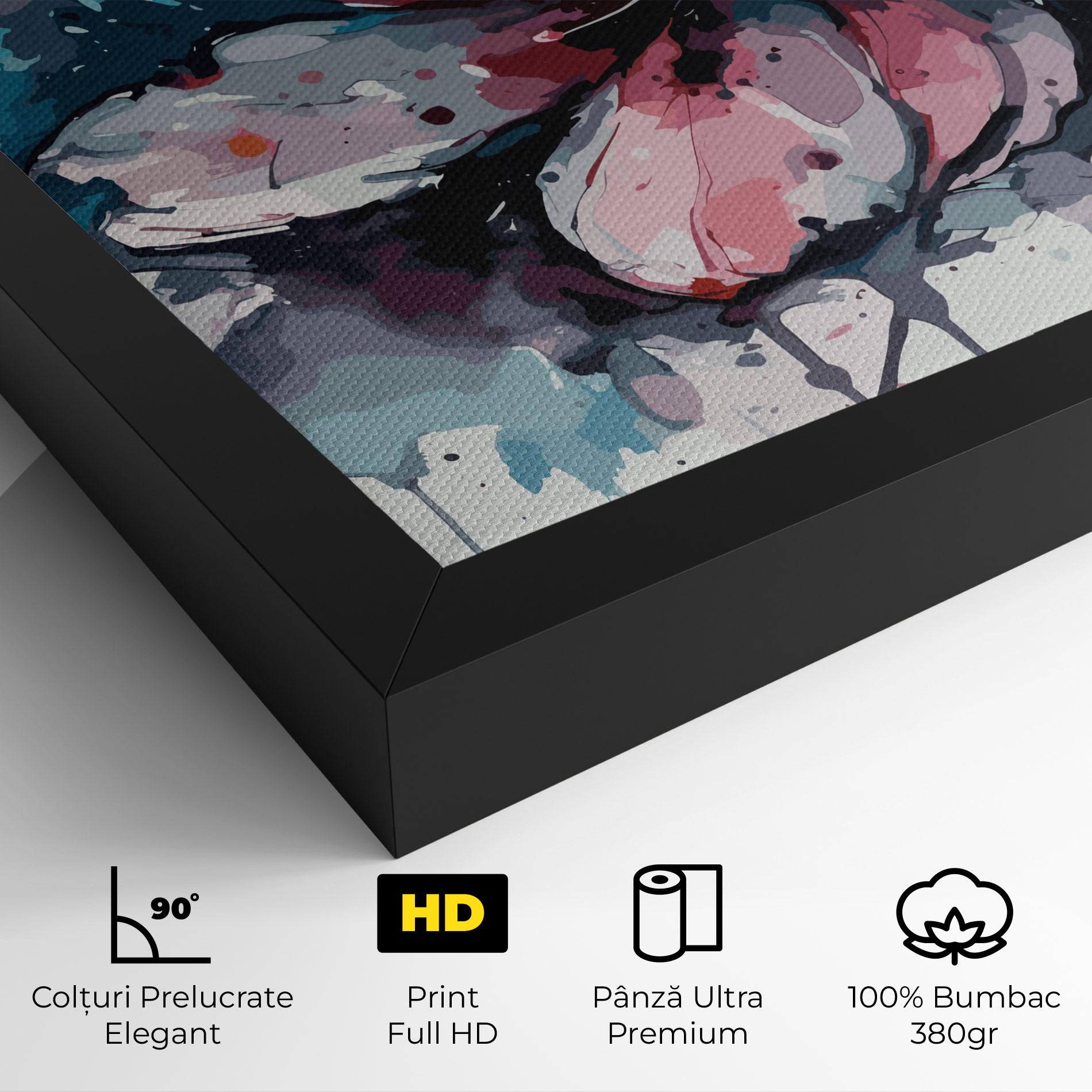 Tablou Canvas Pink Blue Nature mockup 4