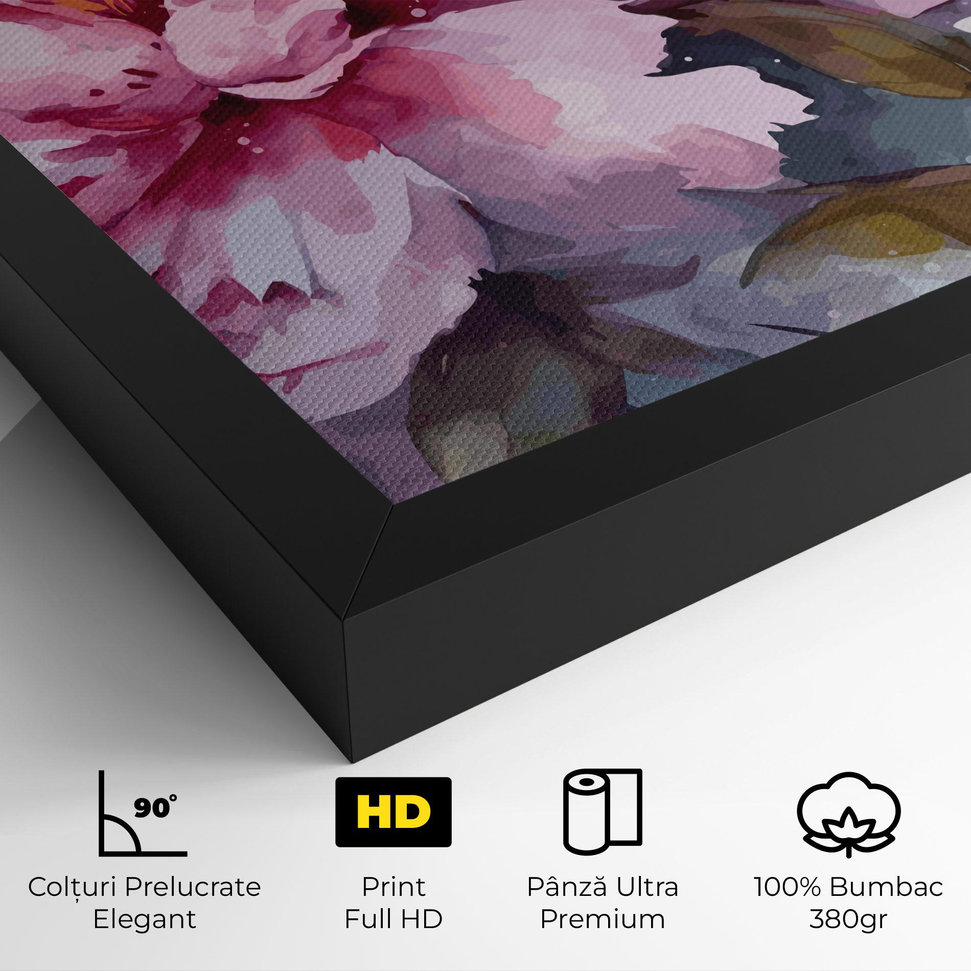 Tablou Canvas Pink Nature Flower mockup 4