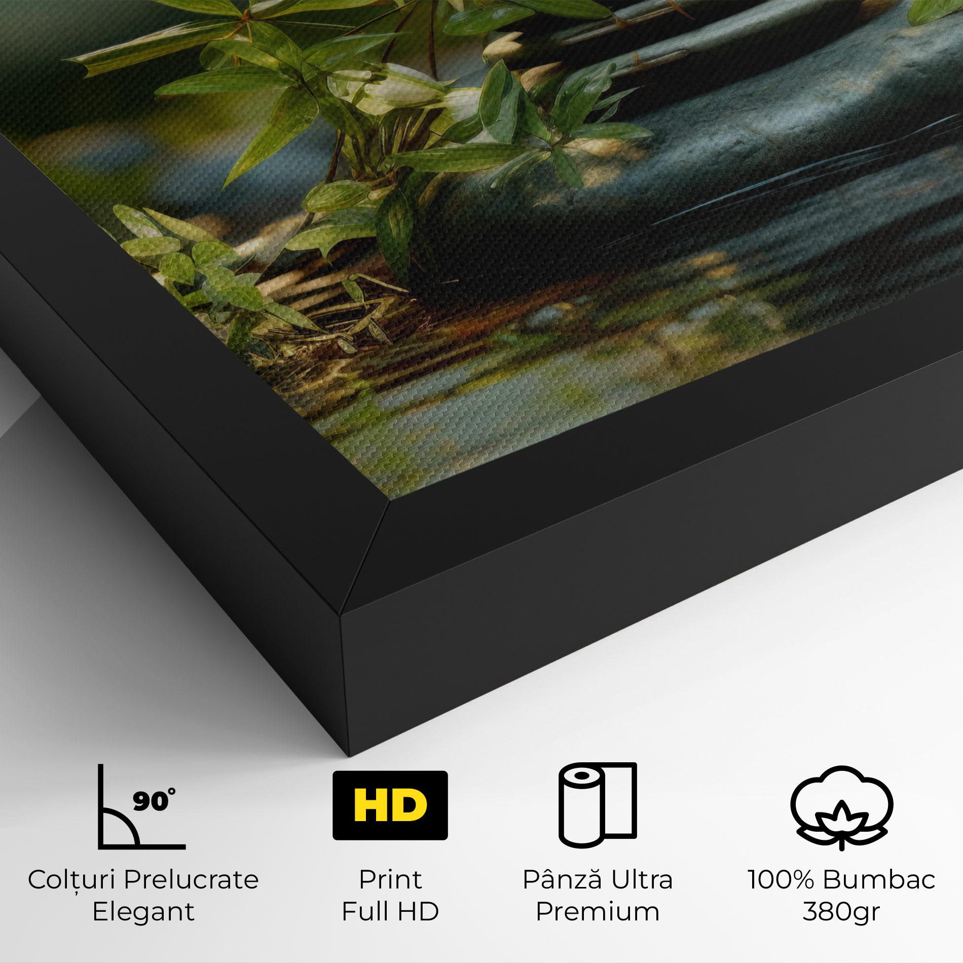Tablou Canvas Rock Garden Pond mockup 4