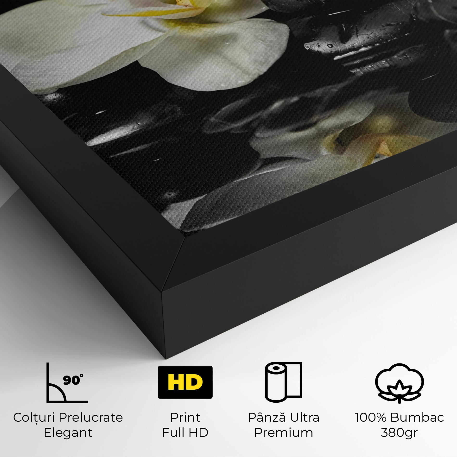 Tablou Canvas White Spa Flower mockup 4