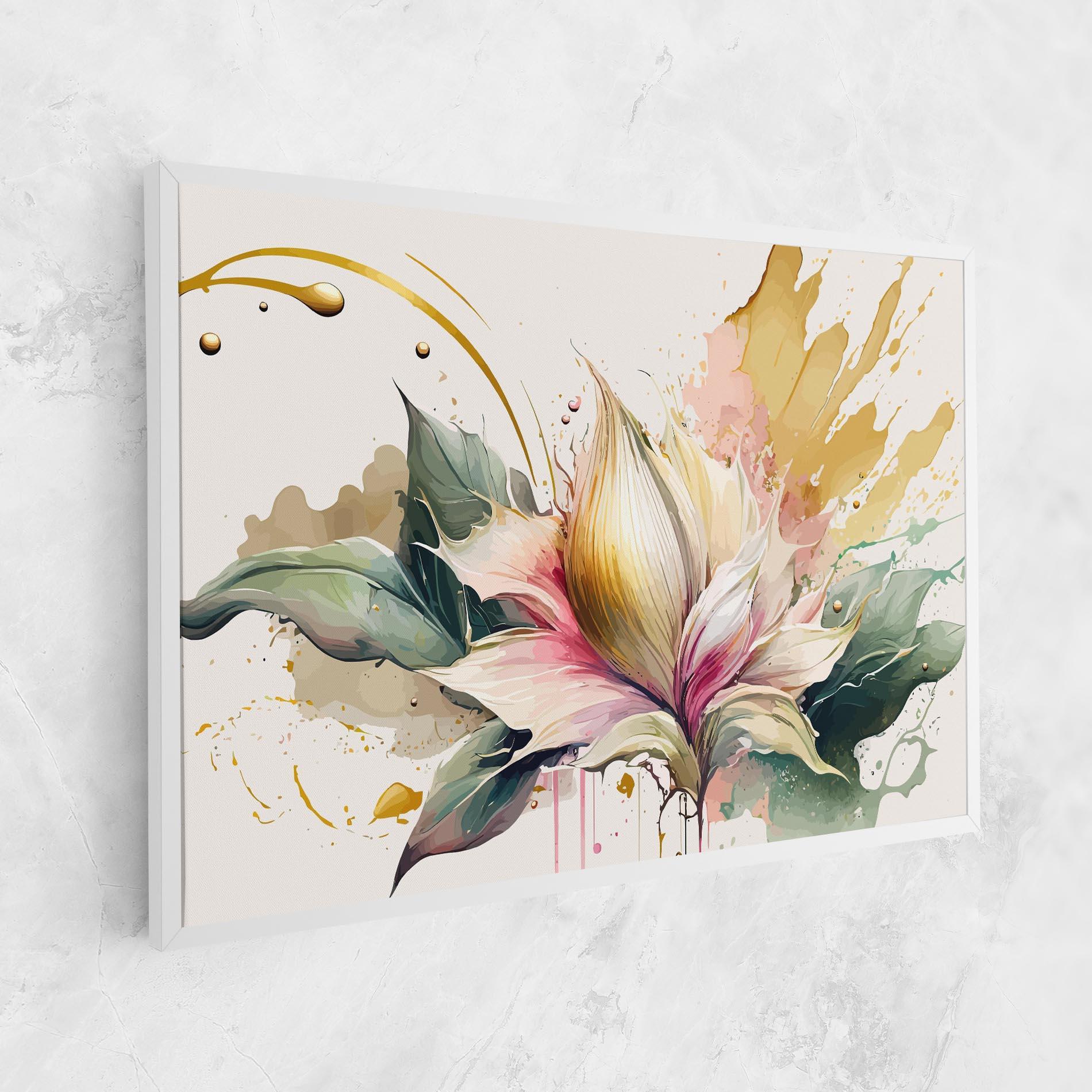 Tablou Canvas Cream Pink Nature mockup 1