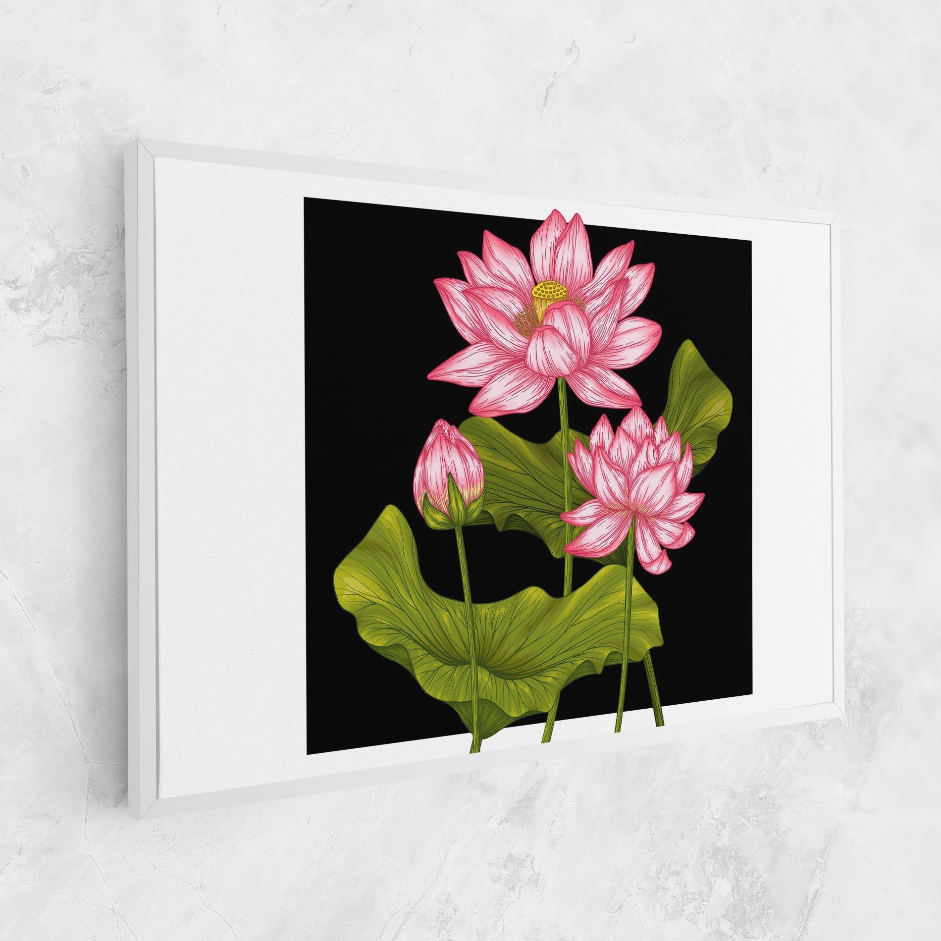 Tablou Canvas Feng Shui Flower mockup 1