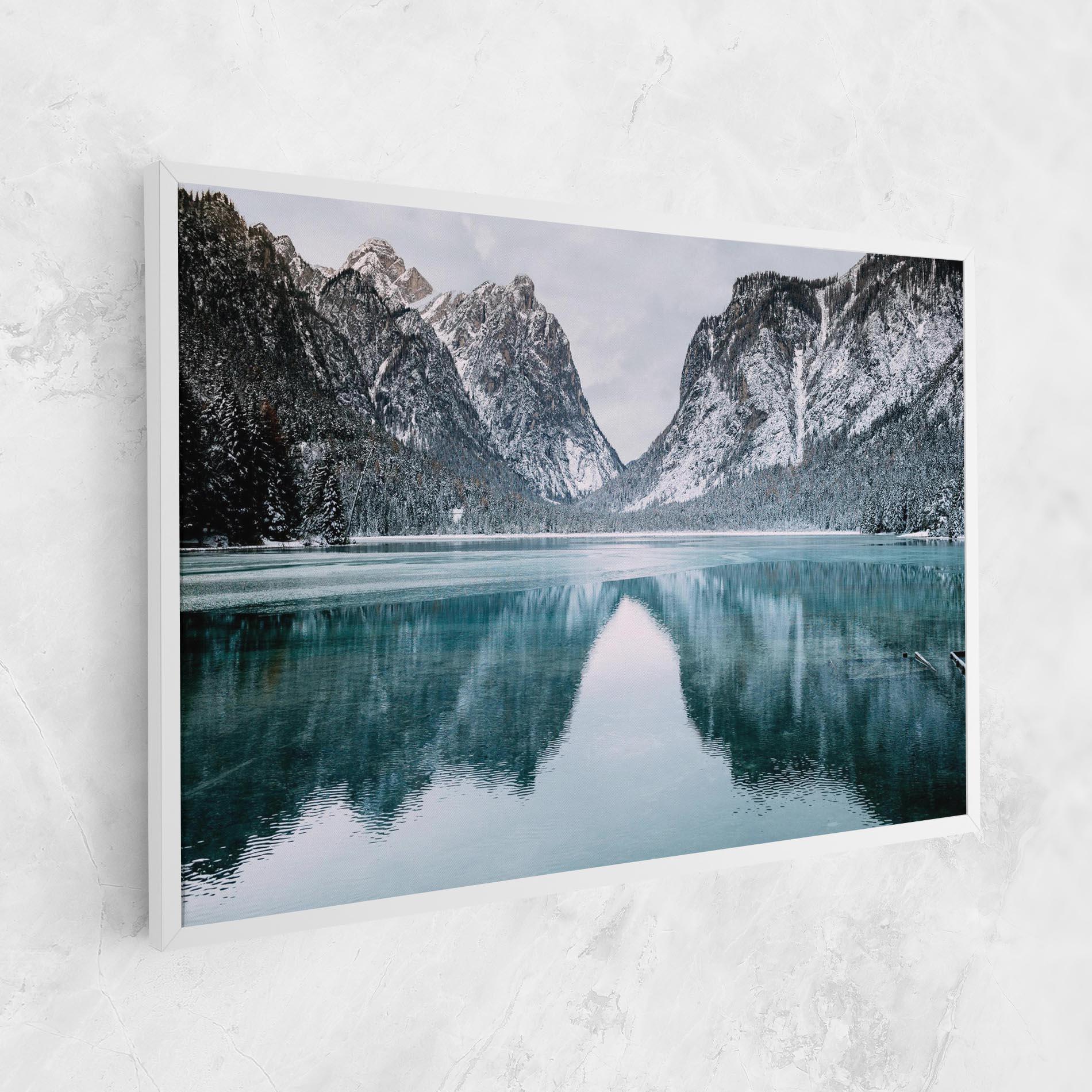 Tablou Canvas Lake Reflection Mountain mockup 1