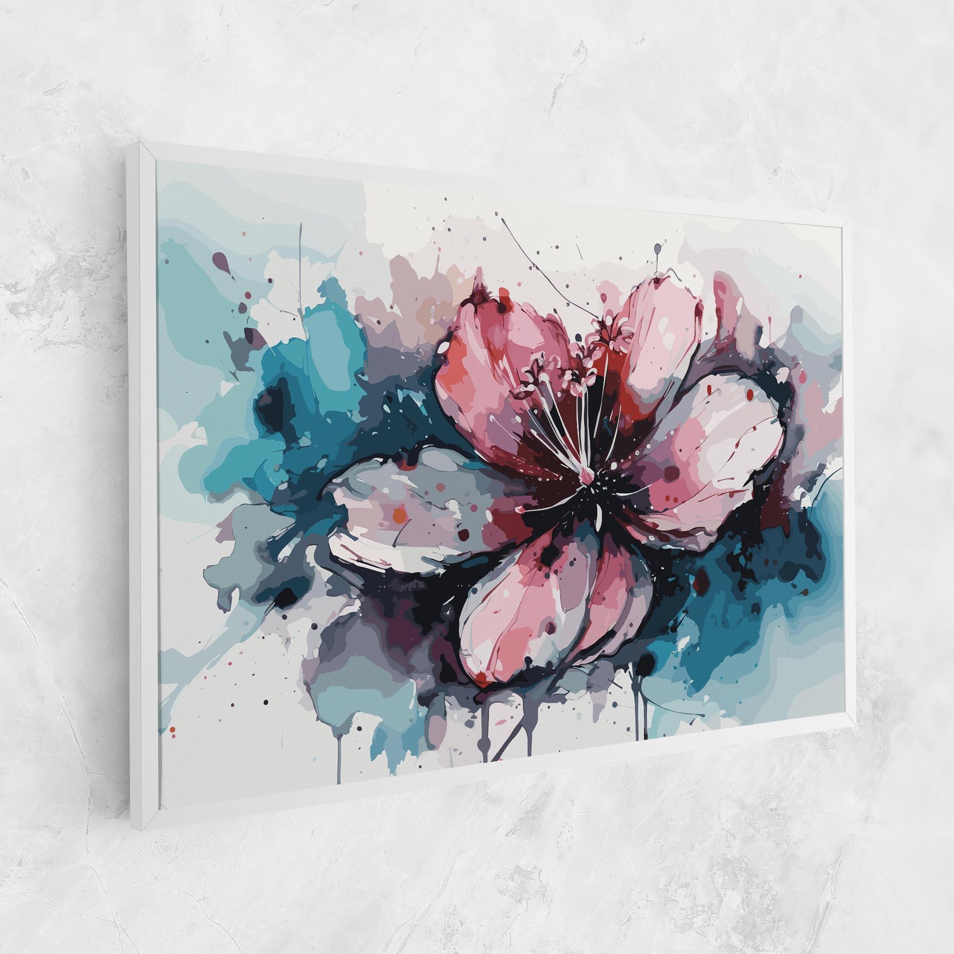 Tablou Canvas Pink Blue Nature mockup 1