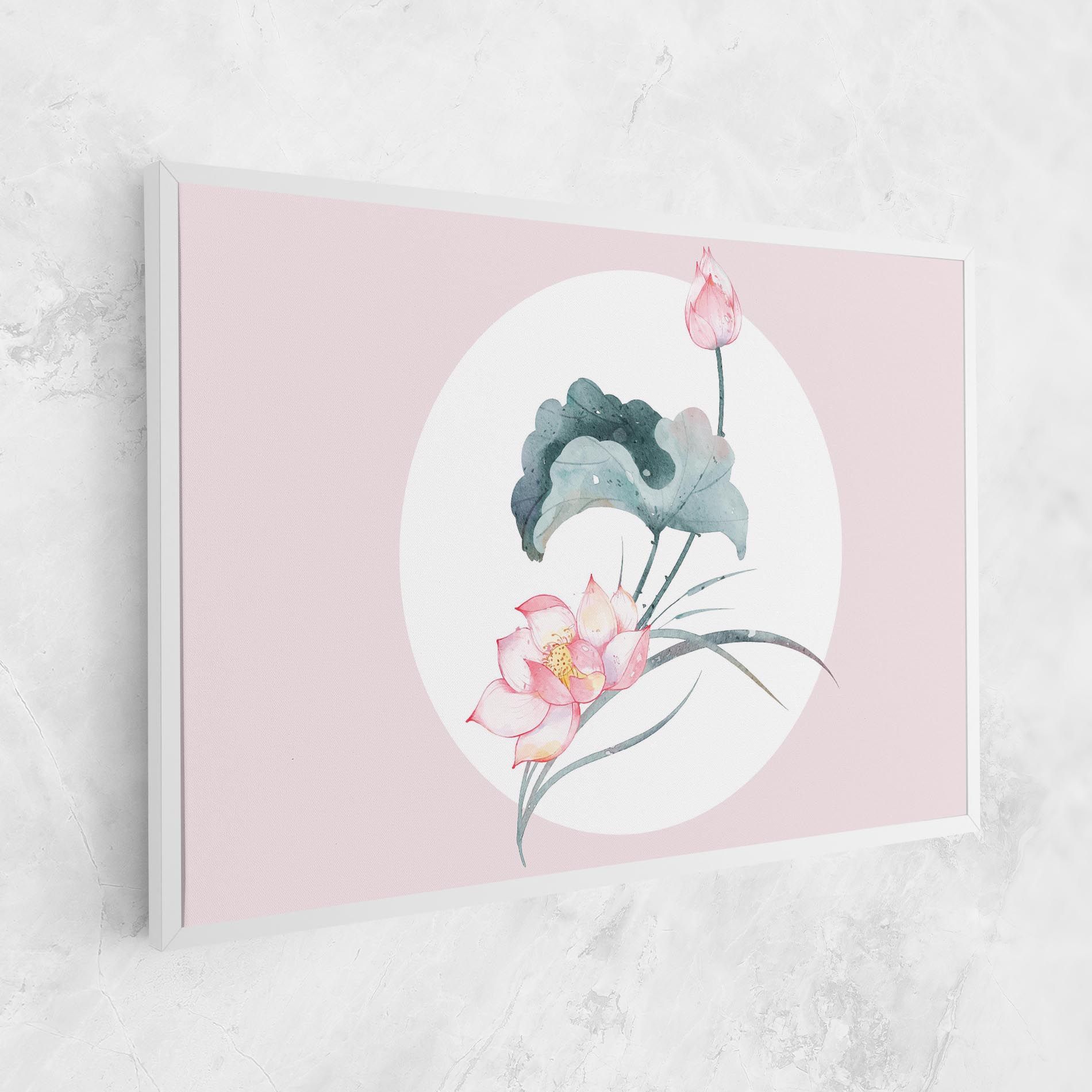 Pink Pastel Flower mockup 1