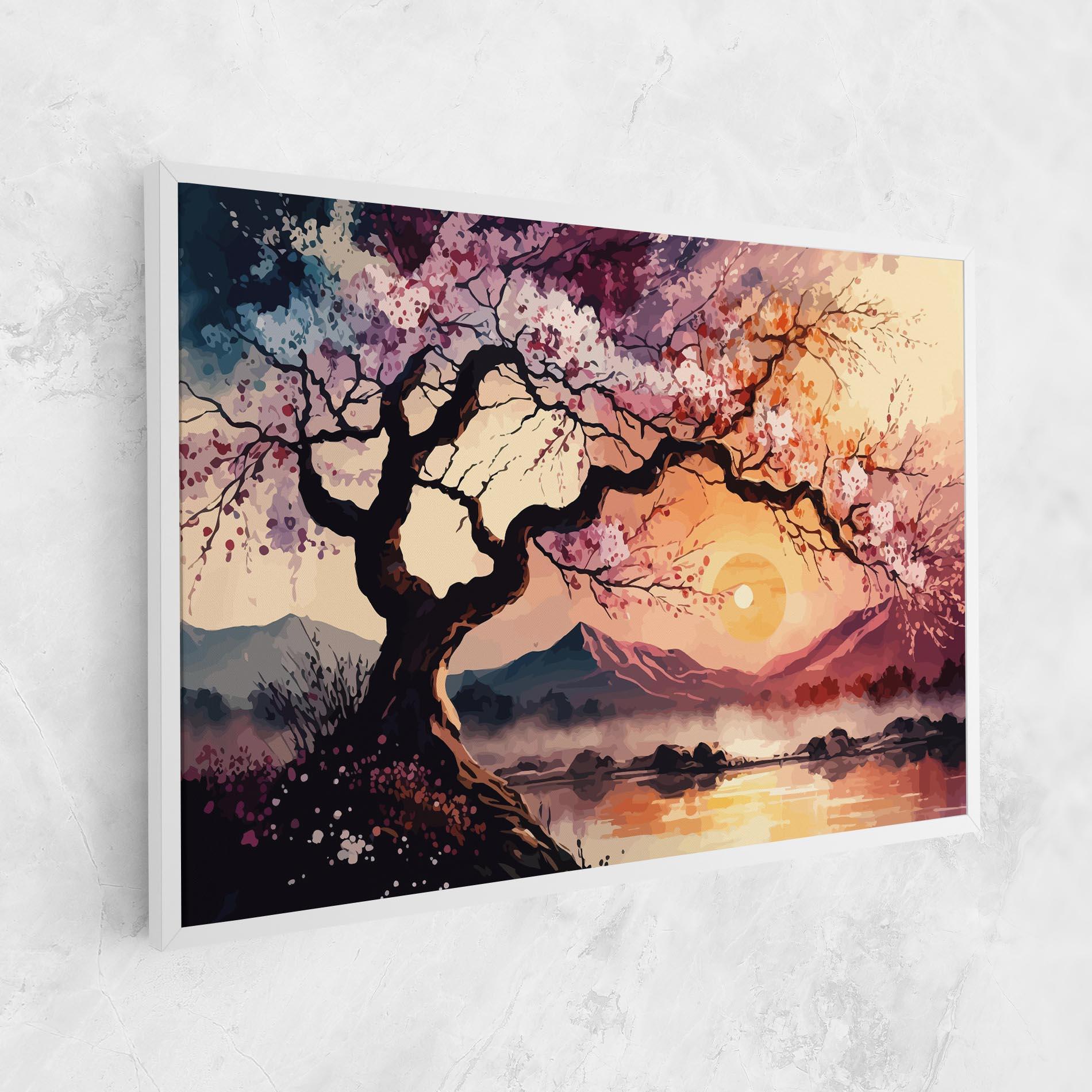 Tablou Canvas Pink Tree Nature mockup 1