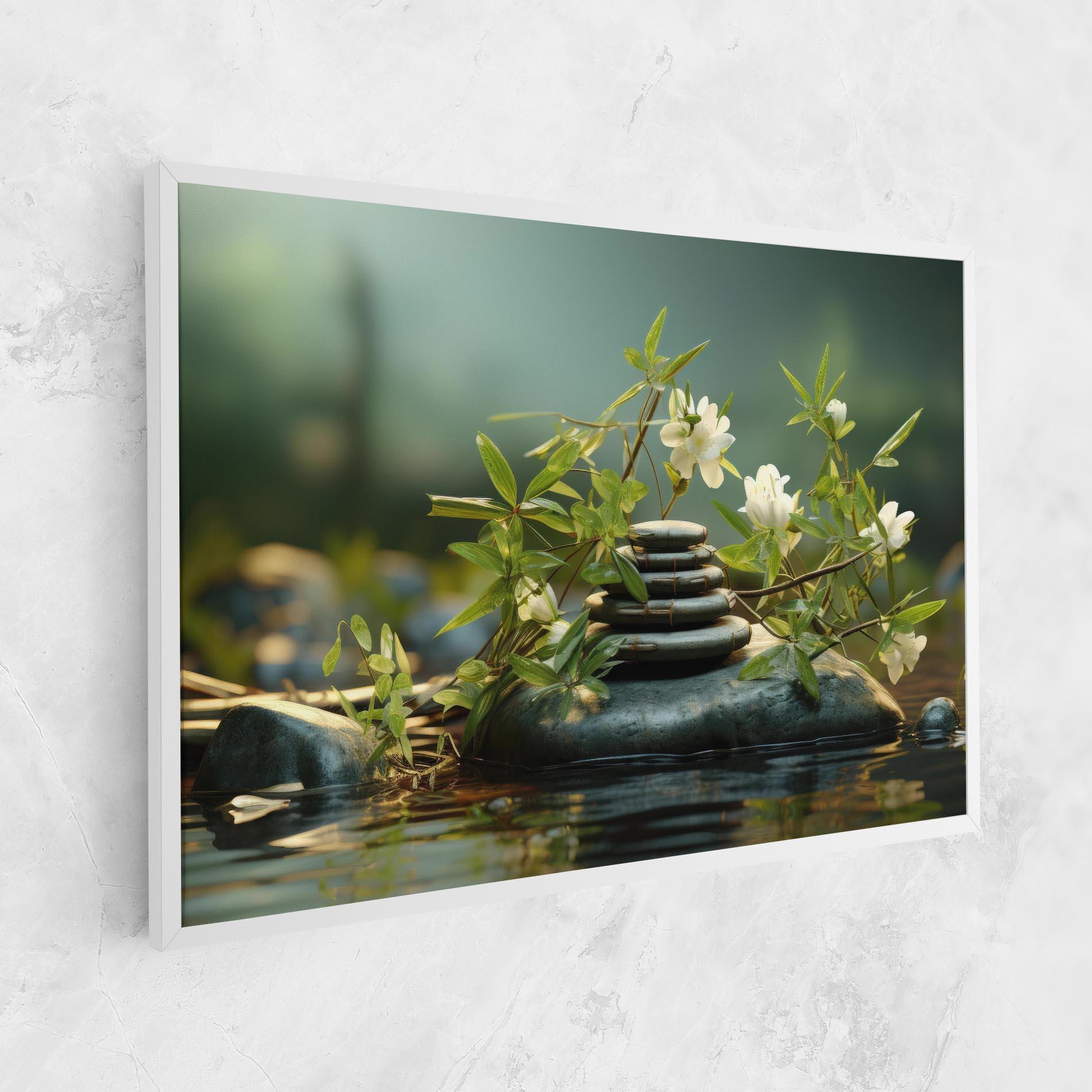 Tablou Canvas Rock Garden Pond mockup 1