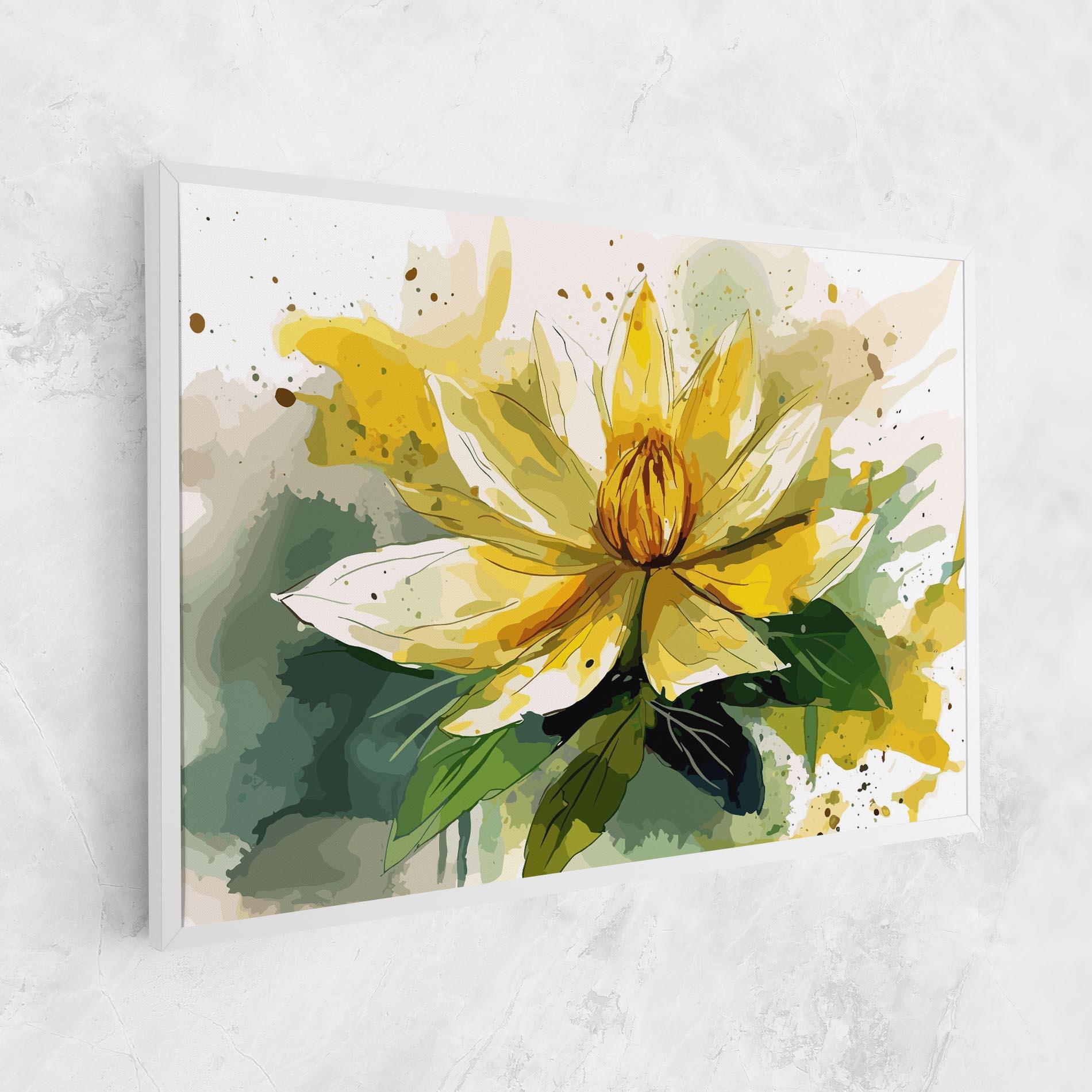 Tablou Canvas Yellow Flower Nature mockup 1