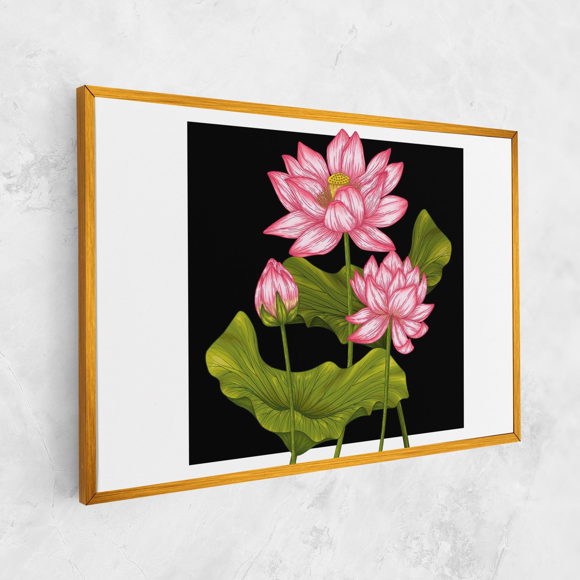 Tablou Canvas Feng Shui Flower mockup 1
