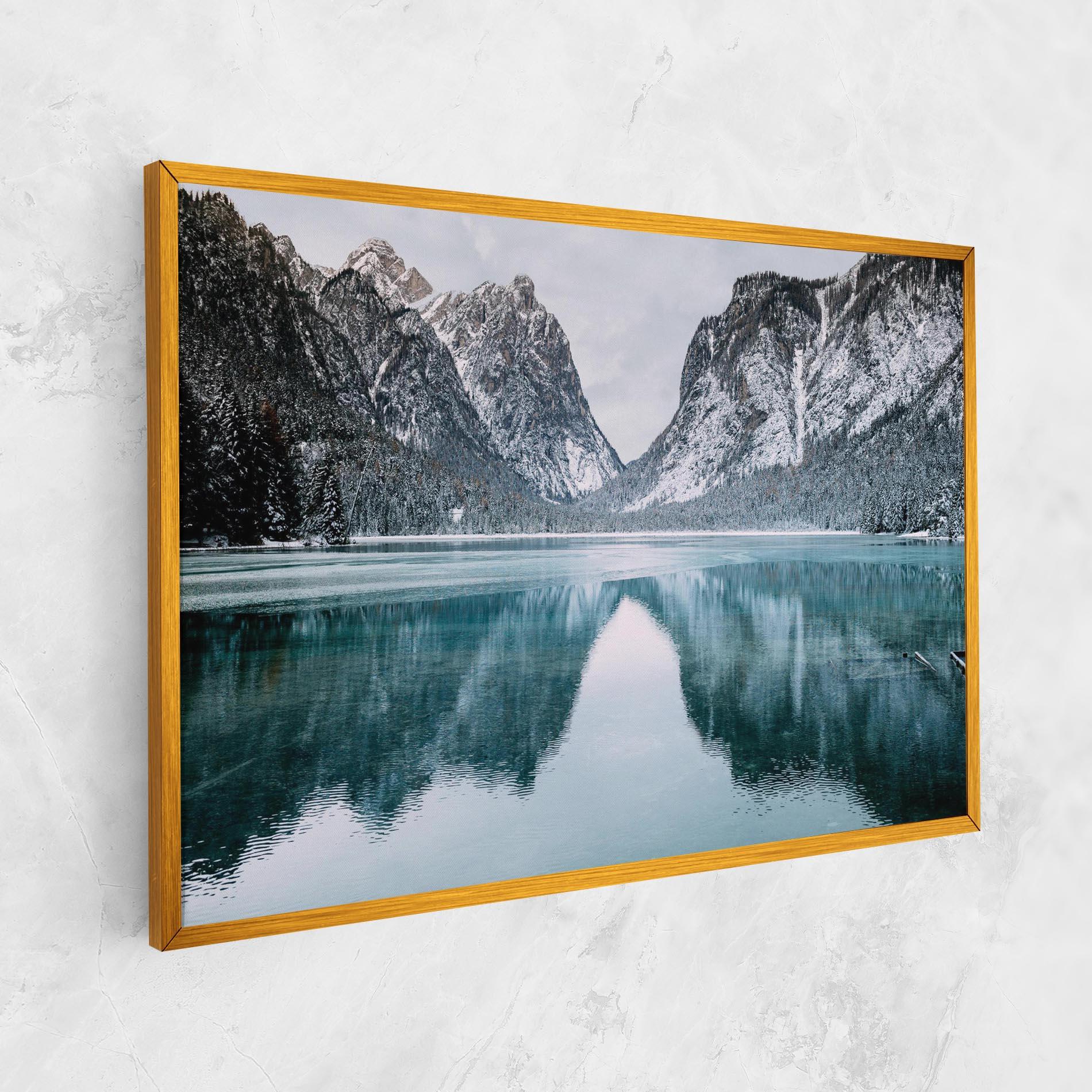 Tablou Canvas Lake Reflection Mountain mockup 1