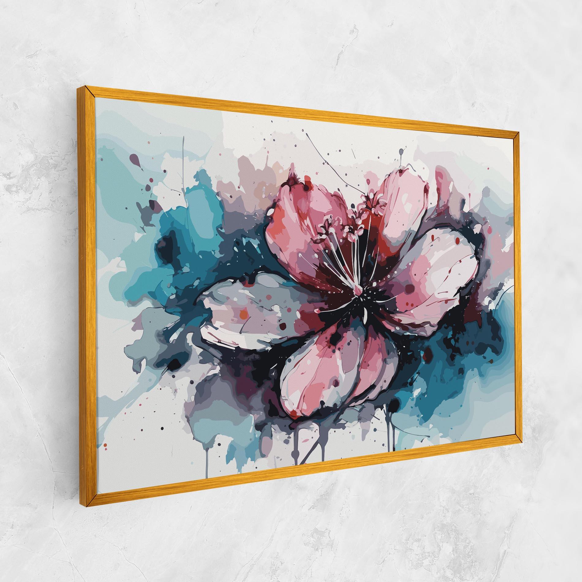 Tablou Canvas Pink Blue Nature mockup 1