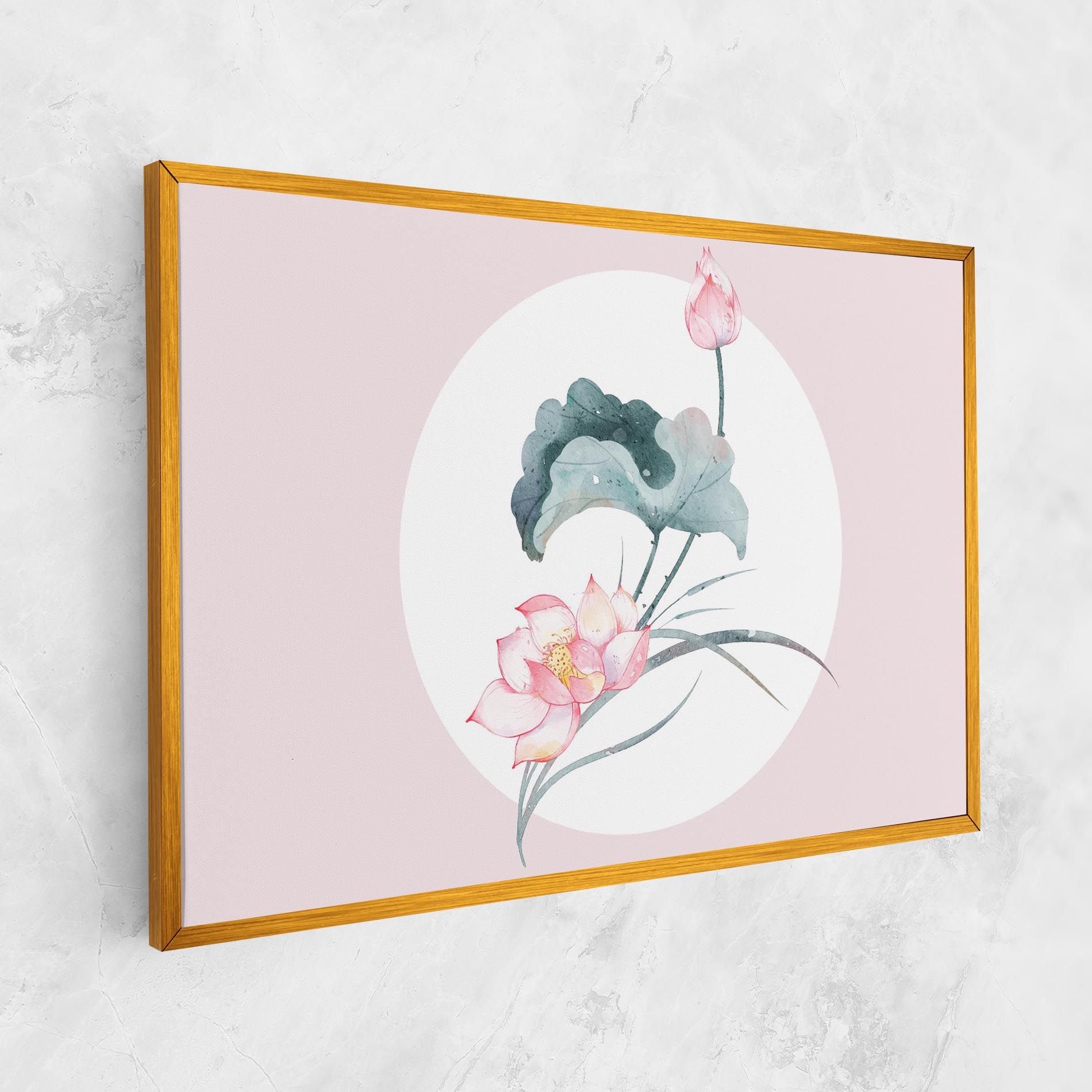 Pink Pastel Flower mockup 1