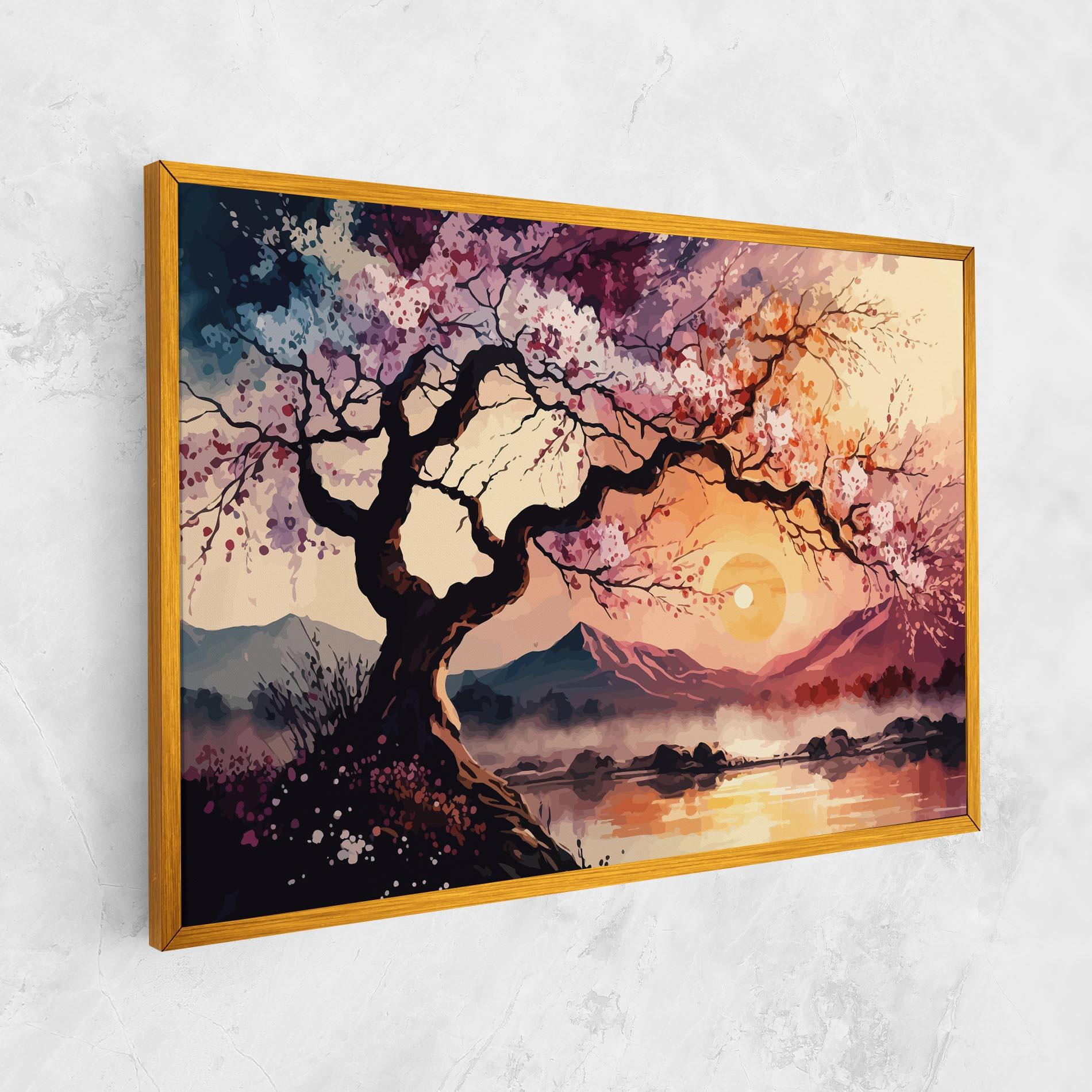 Tablou Canvas Pink Tree Nature mockup 1