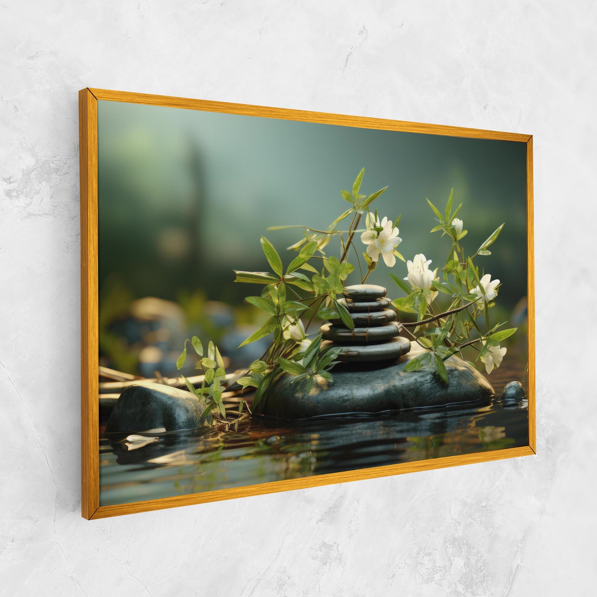 Tablou Canvas Rock Garden Pond mockup 1
