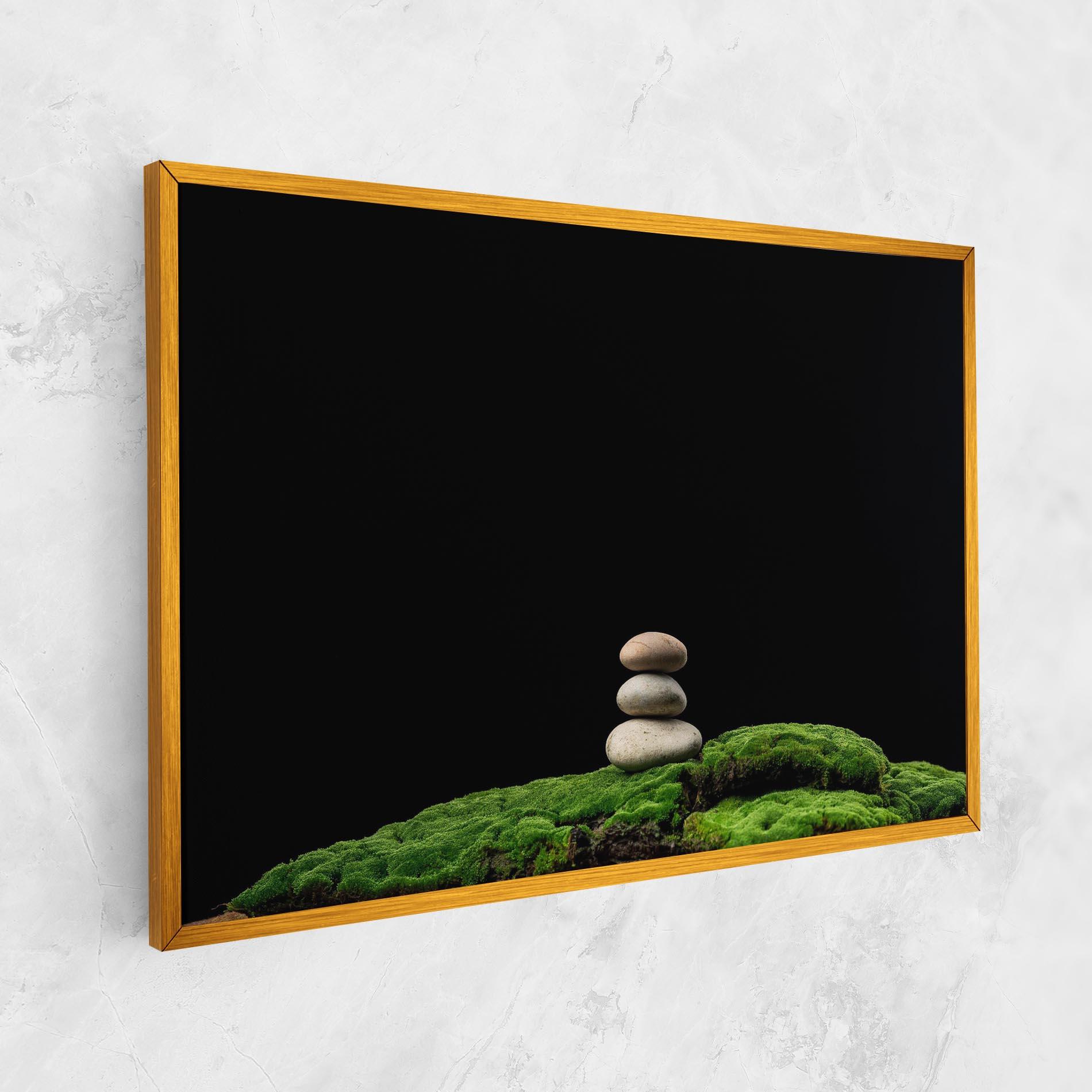 Tablou Canvas Three Stone Moss mockup 1