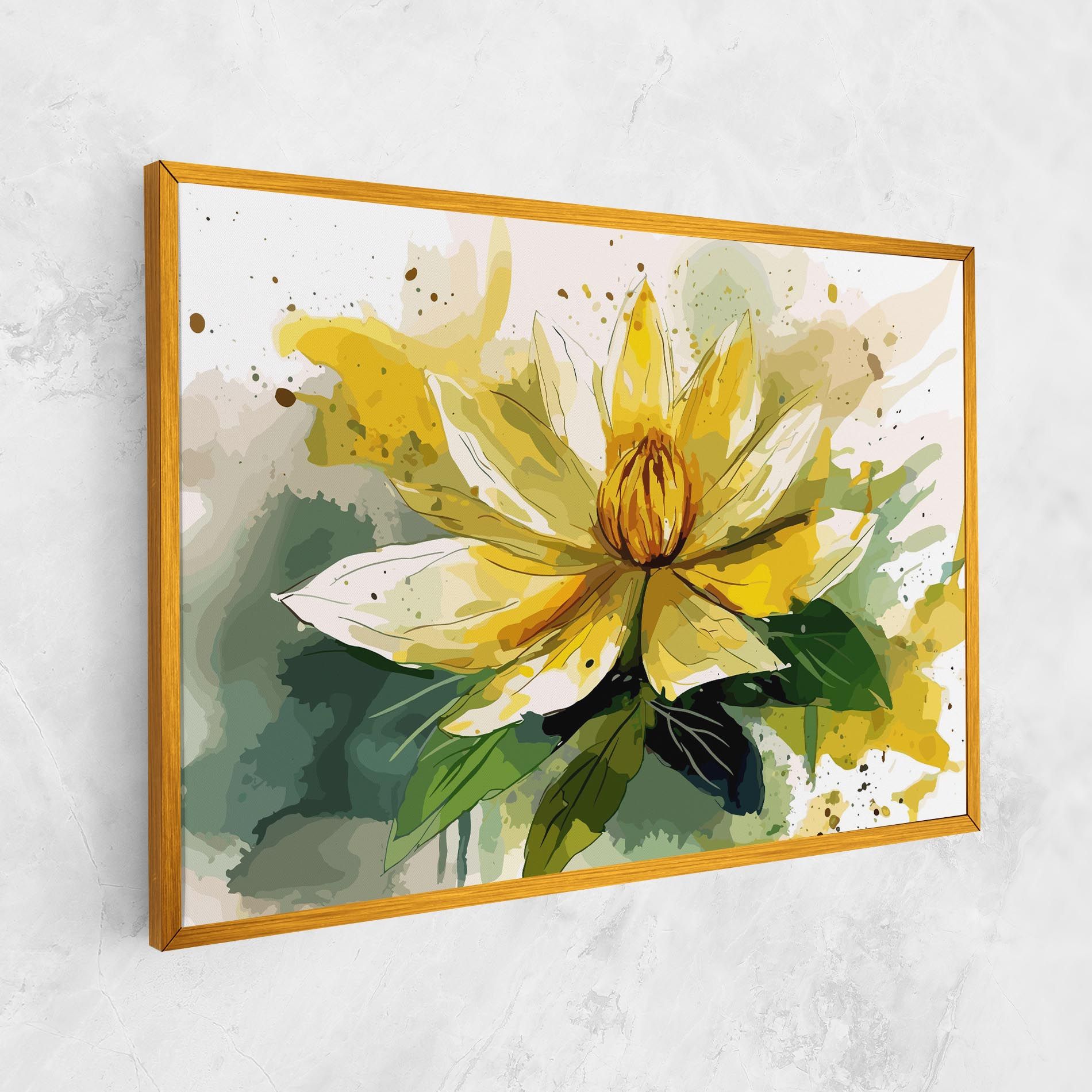 Yellow Flower Nature mockup 1