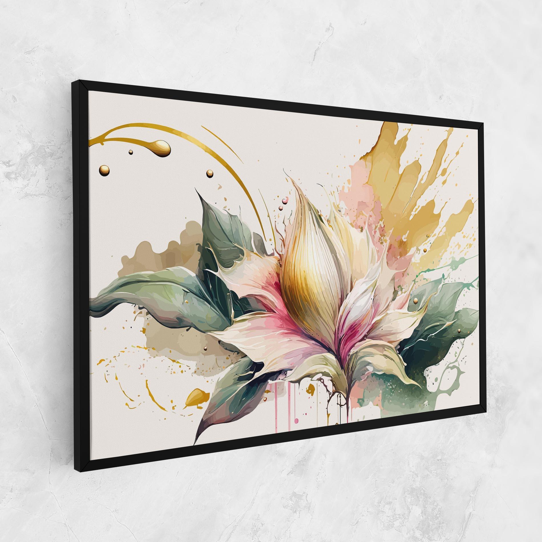 Tablou Canvas Cream Pink Nature mockup 1