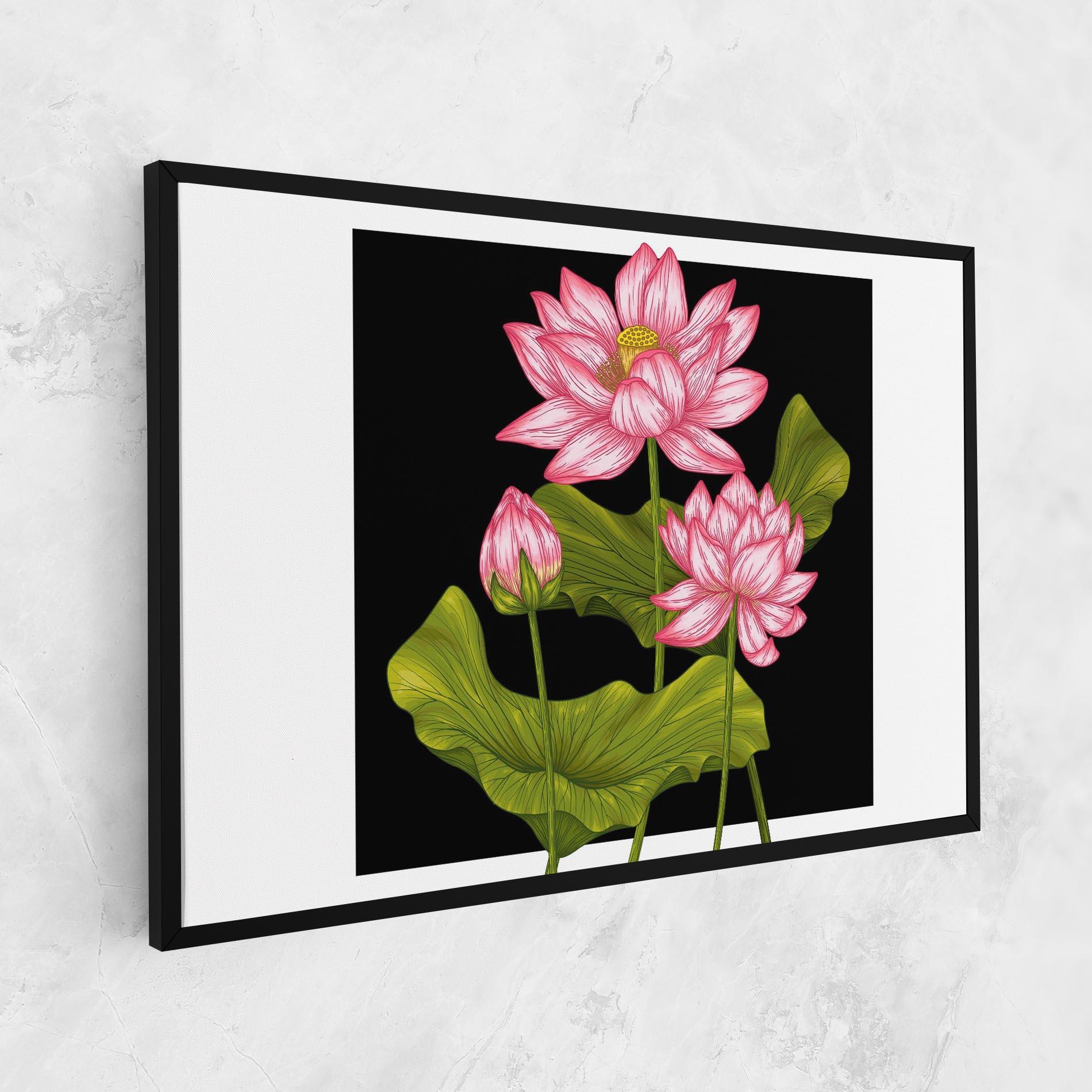 Tablou Canvas Feng Shui Flower mockup 1