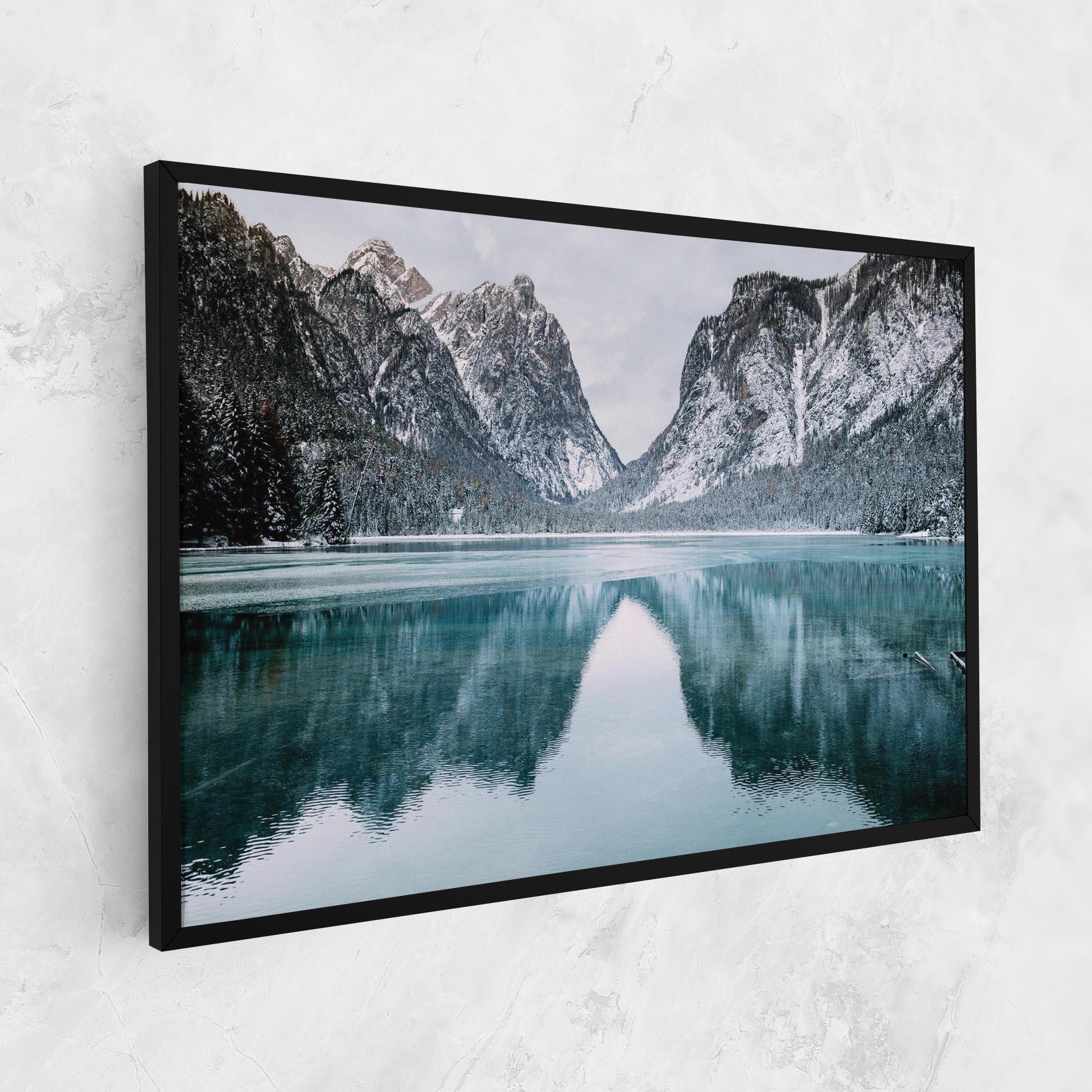 Tablou Canvas Lake Reflection Mountain mockup 1