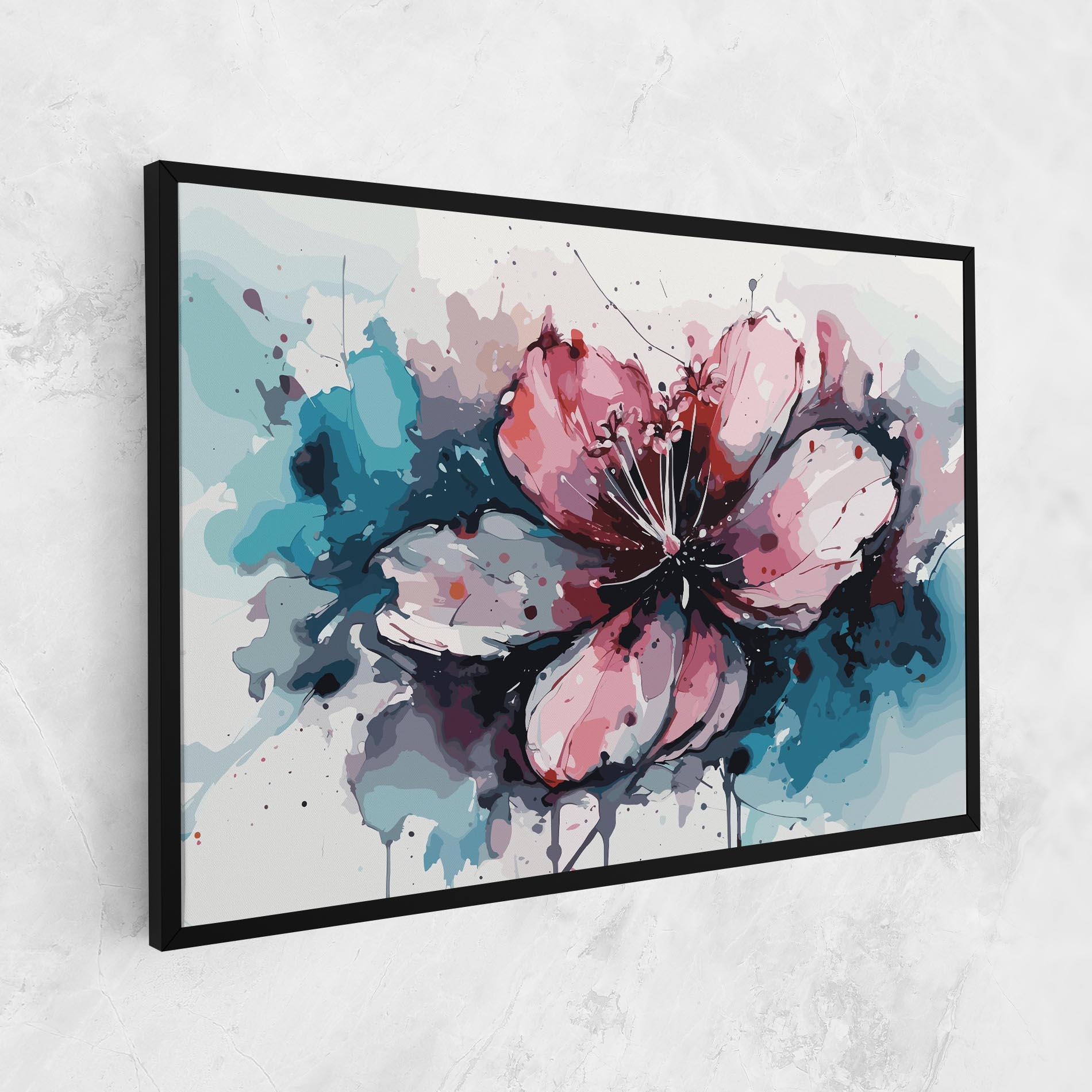 Tablou Canvas Pink Blue Nature mockup 1