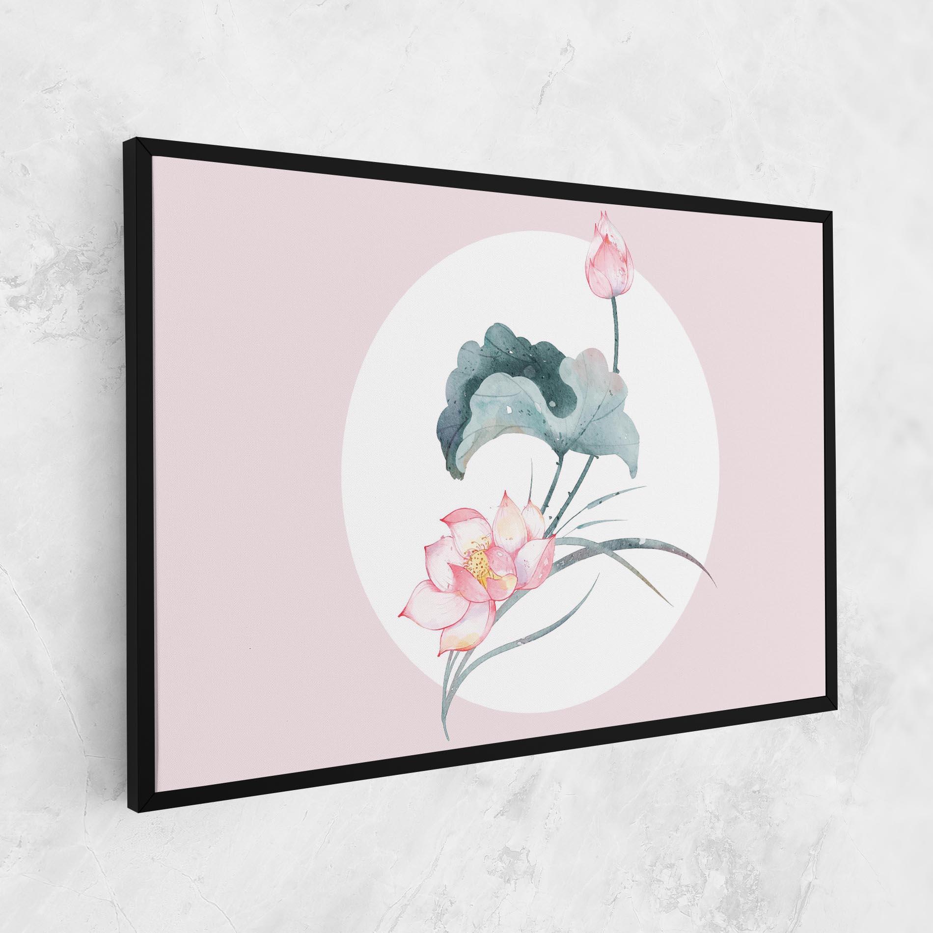 Tablou Canvas Pink Pastel Flower mockup 1