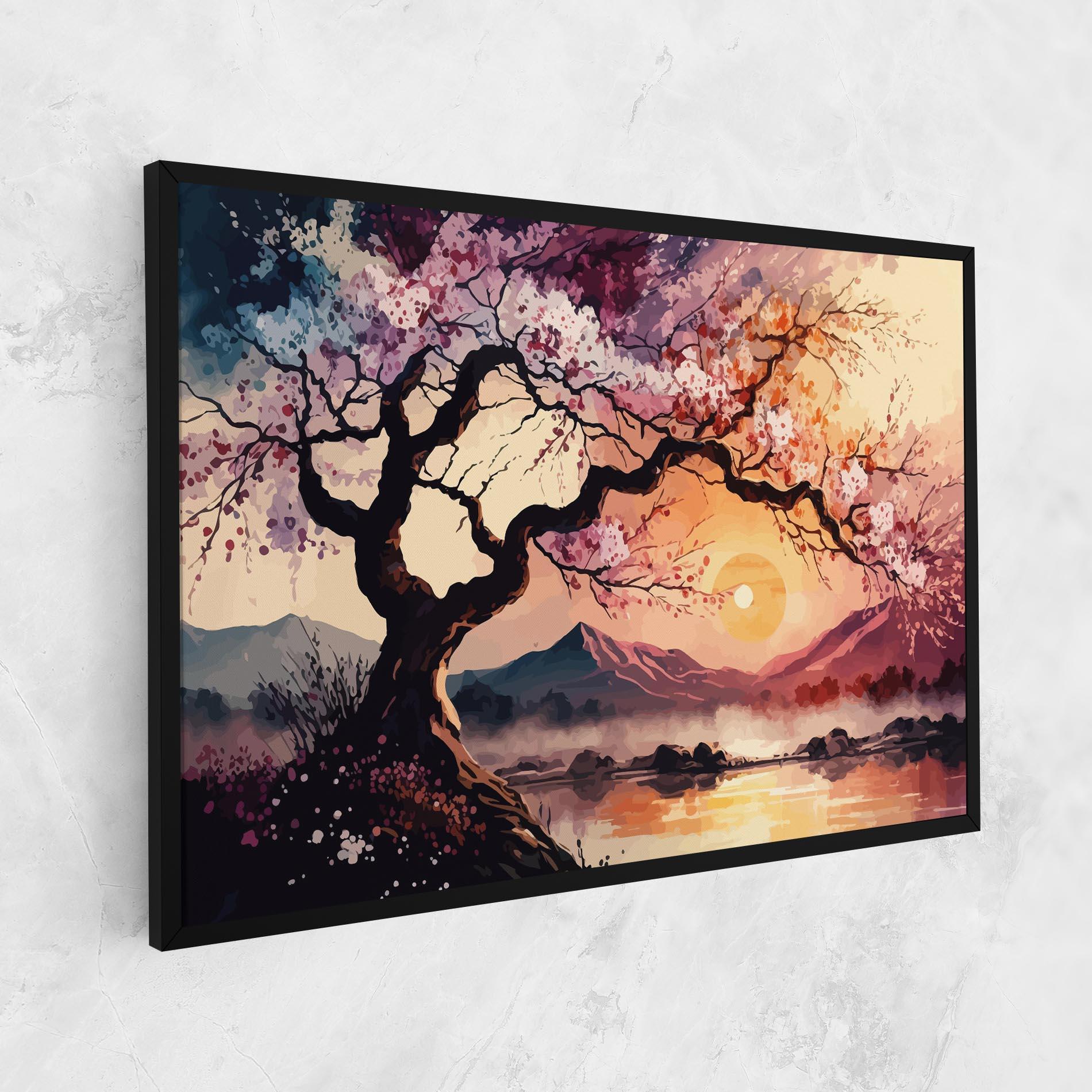 Tablou Canvas Pink Tree Nature mockup 1