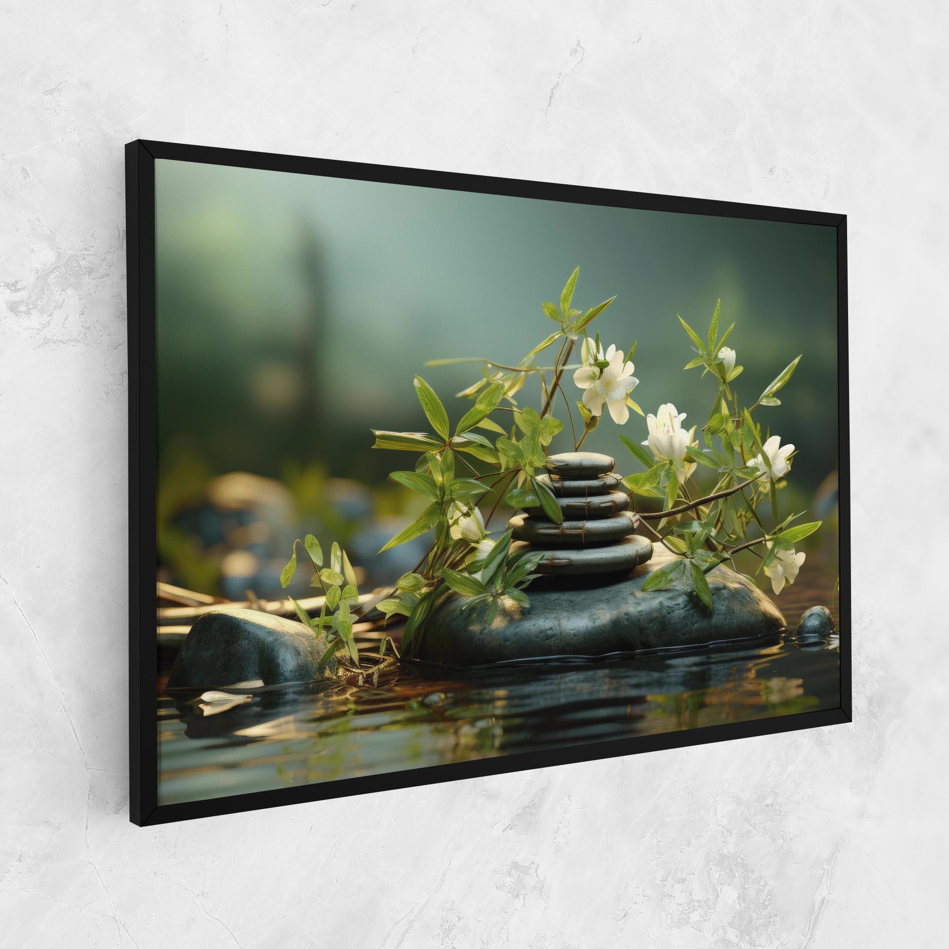 Tablou Canvas Rock Garden Pond mockup 1