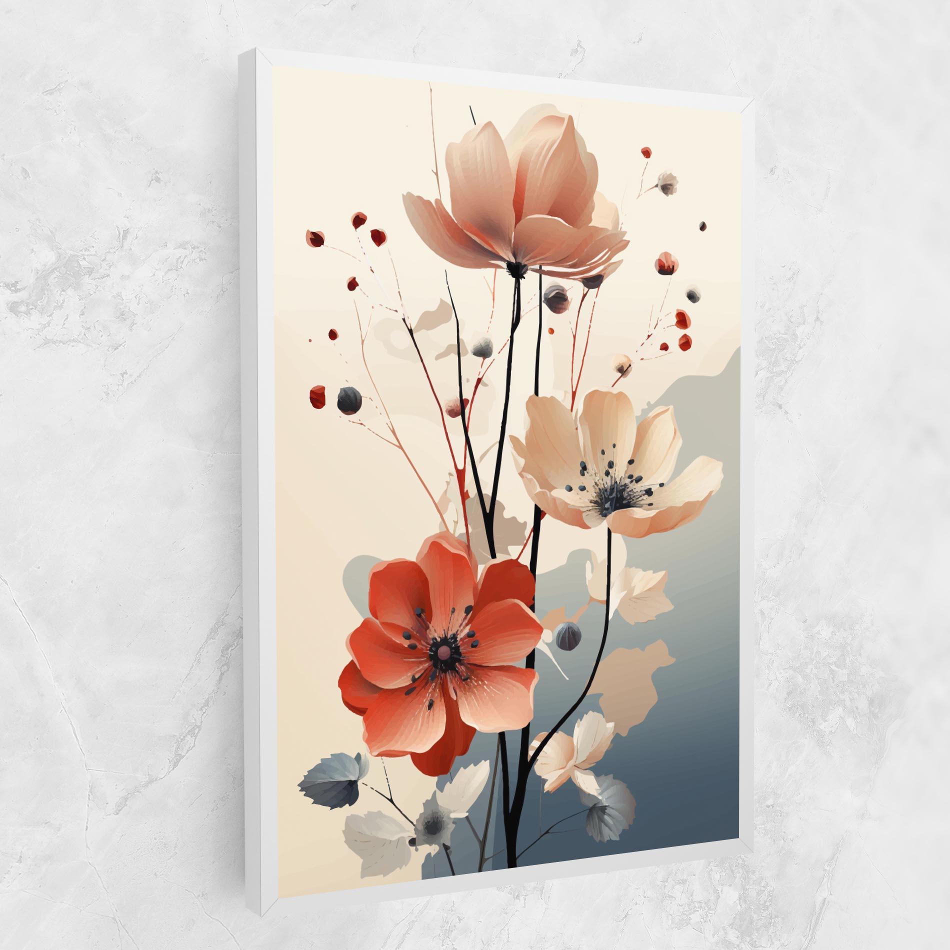 Tablou Canvas Cream Flower Nature mockup 1
