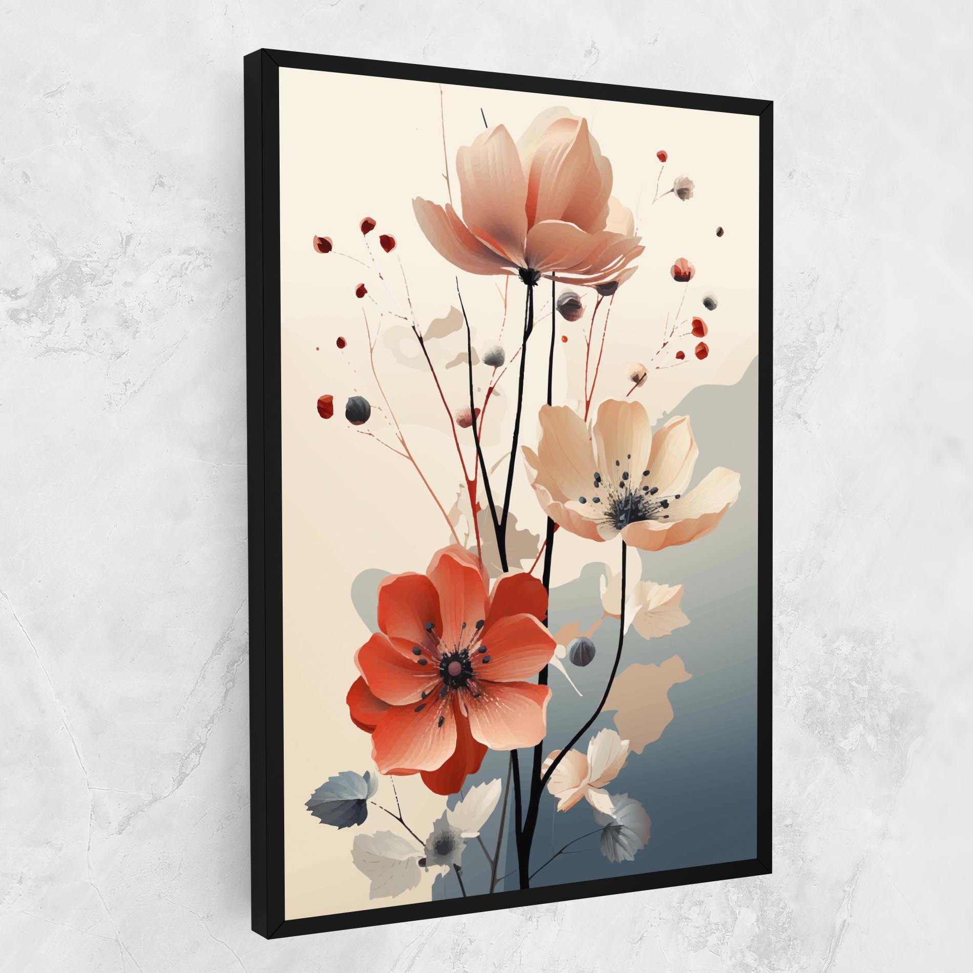 Tablou Canvas Cream Flower Nature mockup 1