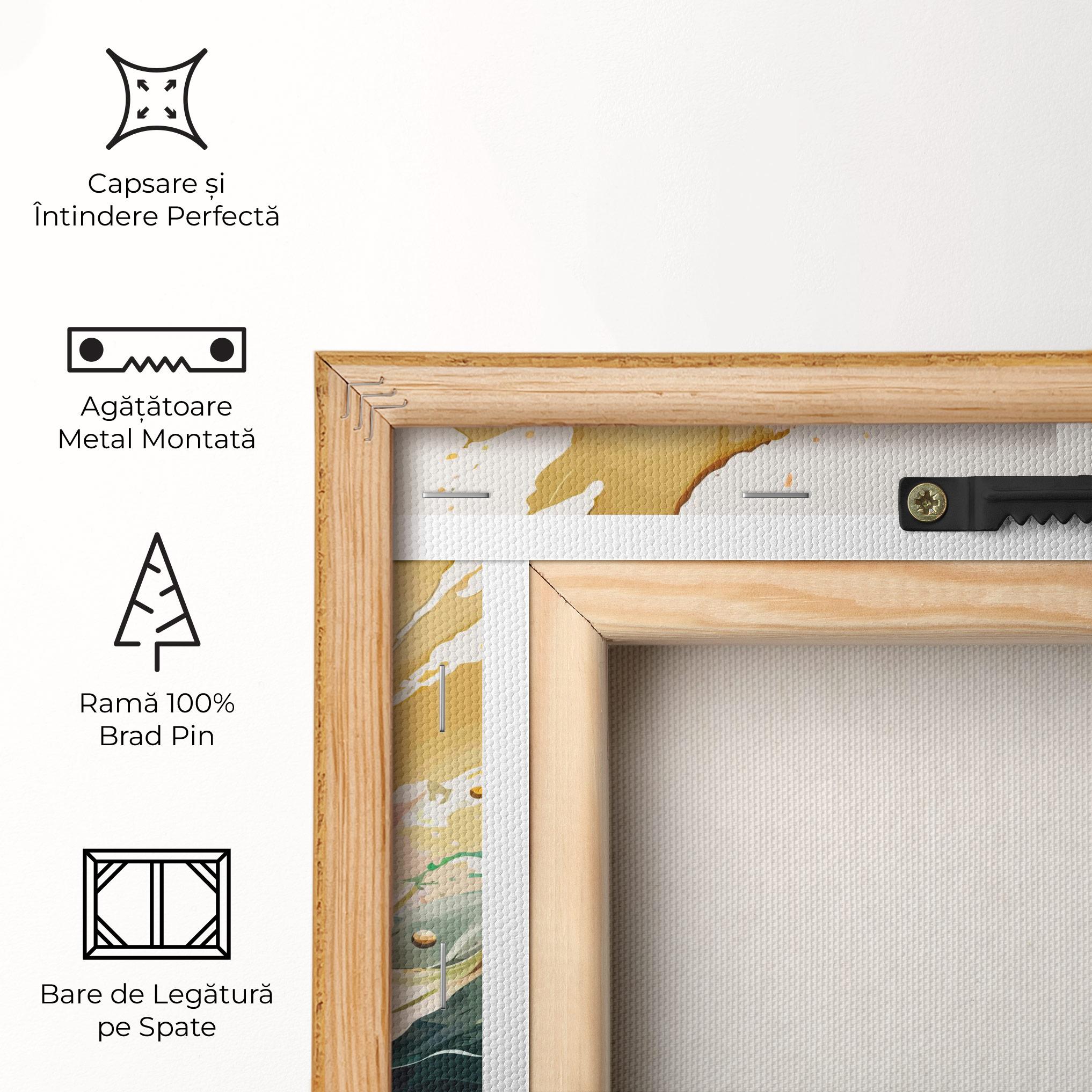 Tablou Canvas Cream Pink Nature mockup 5