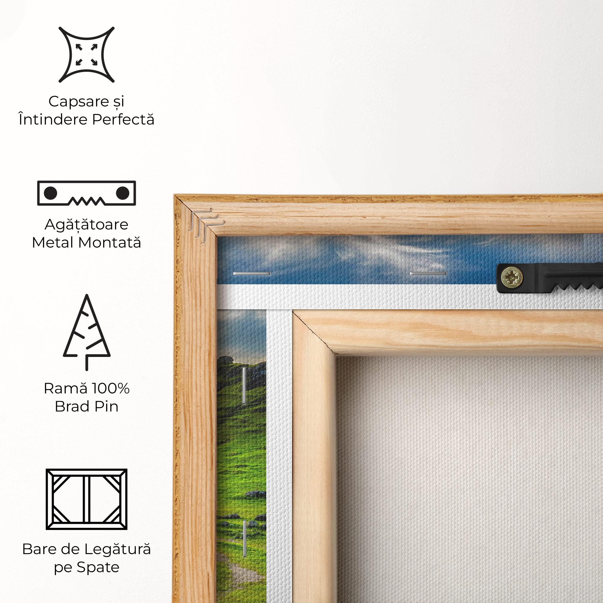 Tablou Canvas Green Circle Nature mockup 5