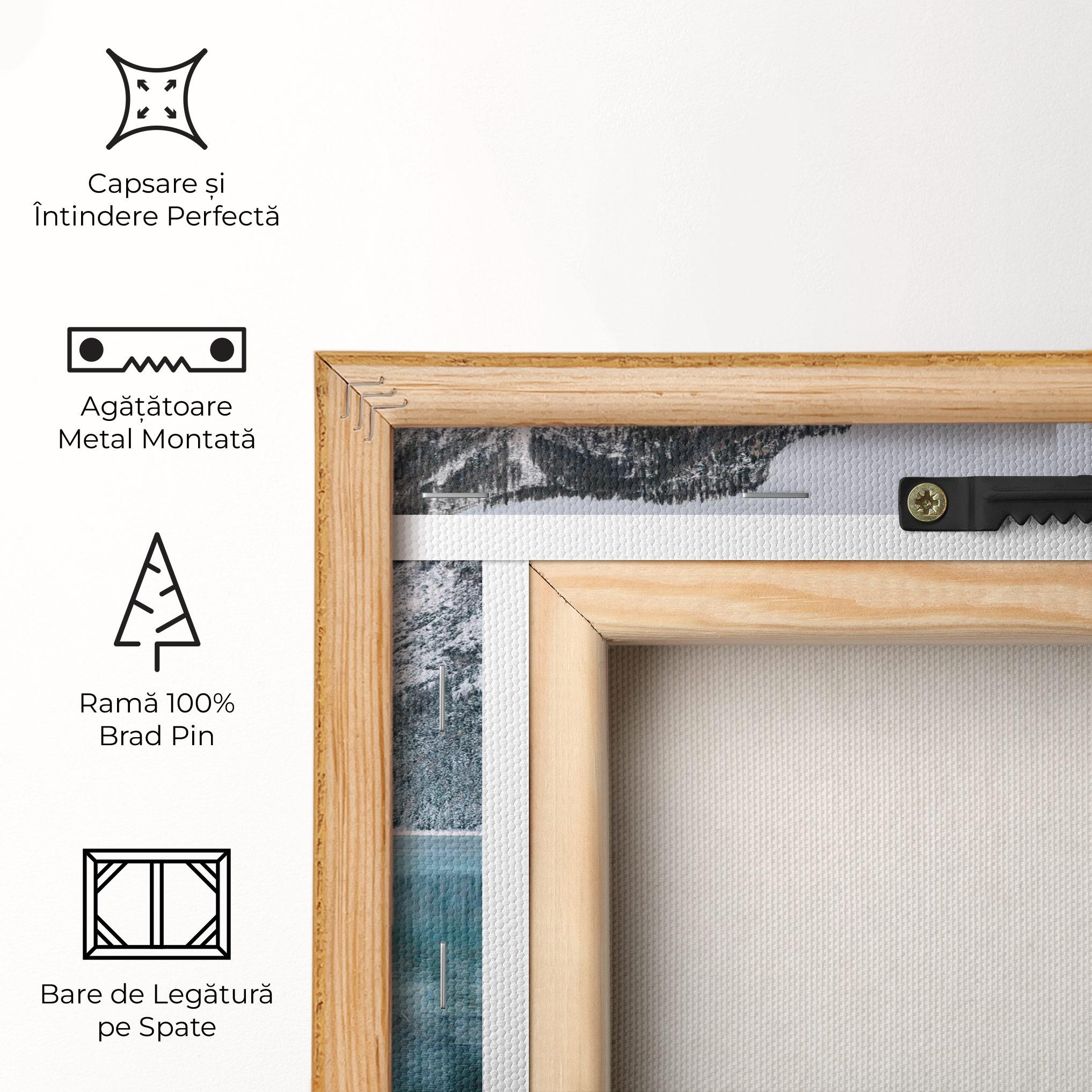 Tablou Canvas Lake Reflection Mountain mockup 5