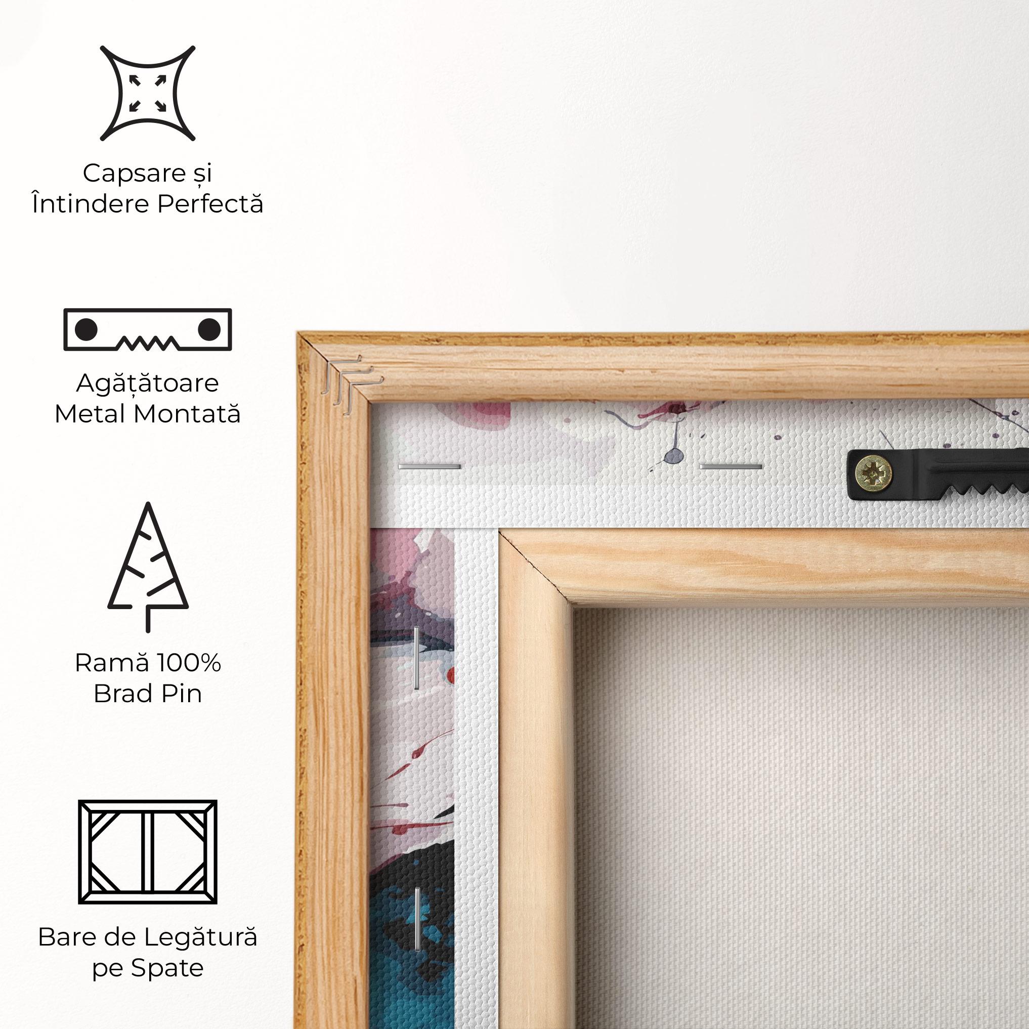 Tablou Canvas Pink Blue Nature mockup 5