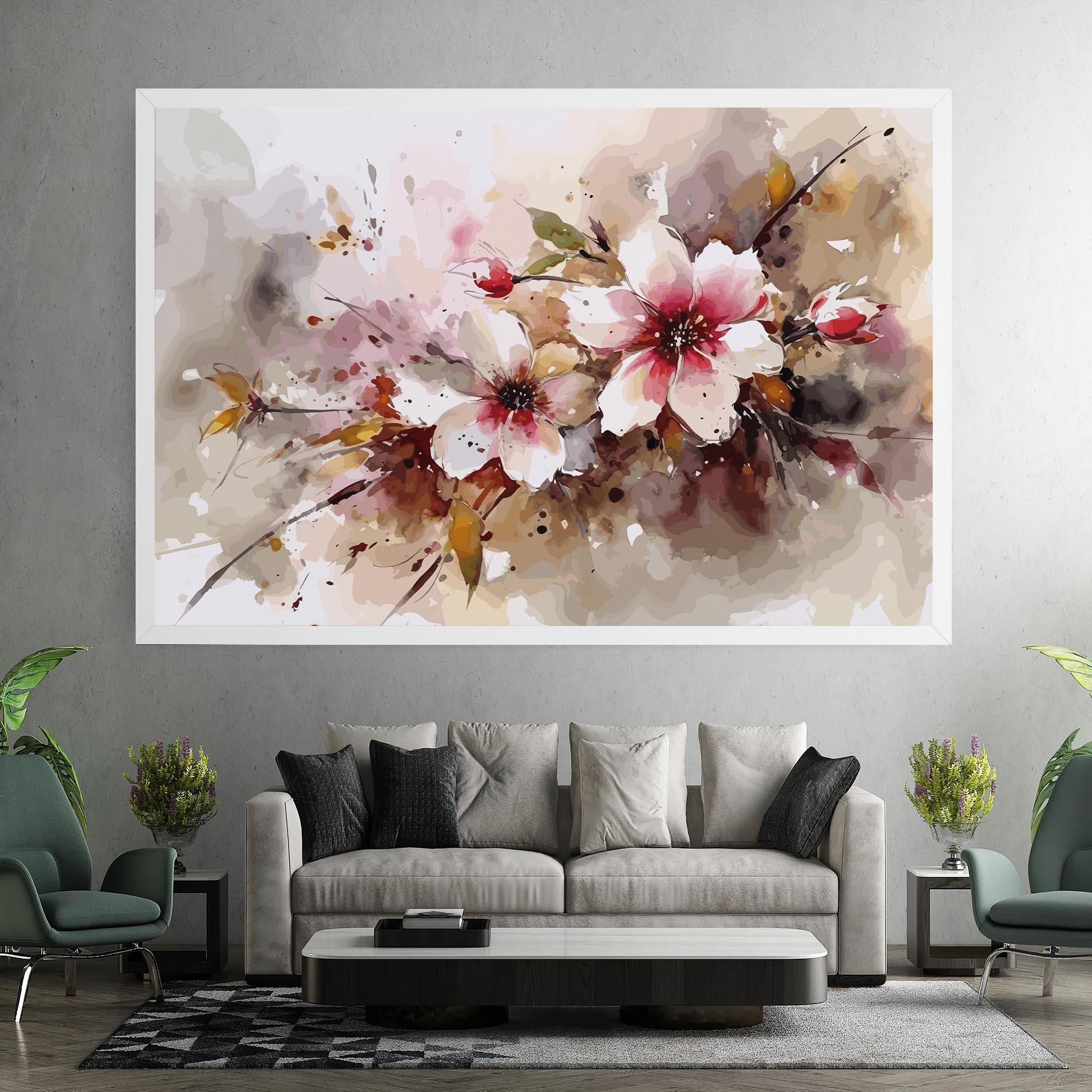 Tablou Canvas Beautiful Cherry Flower mockup 7