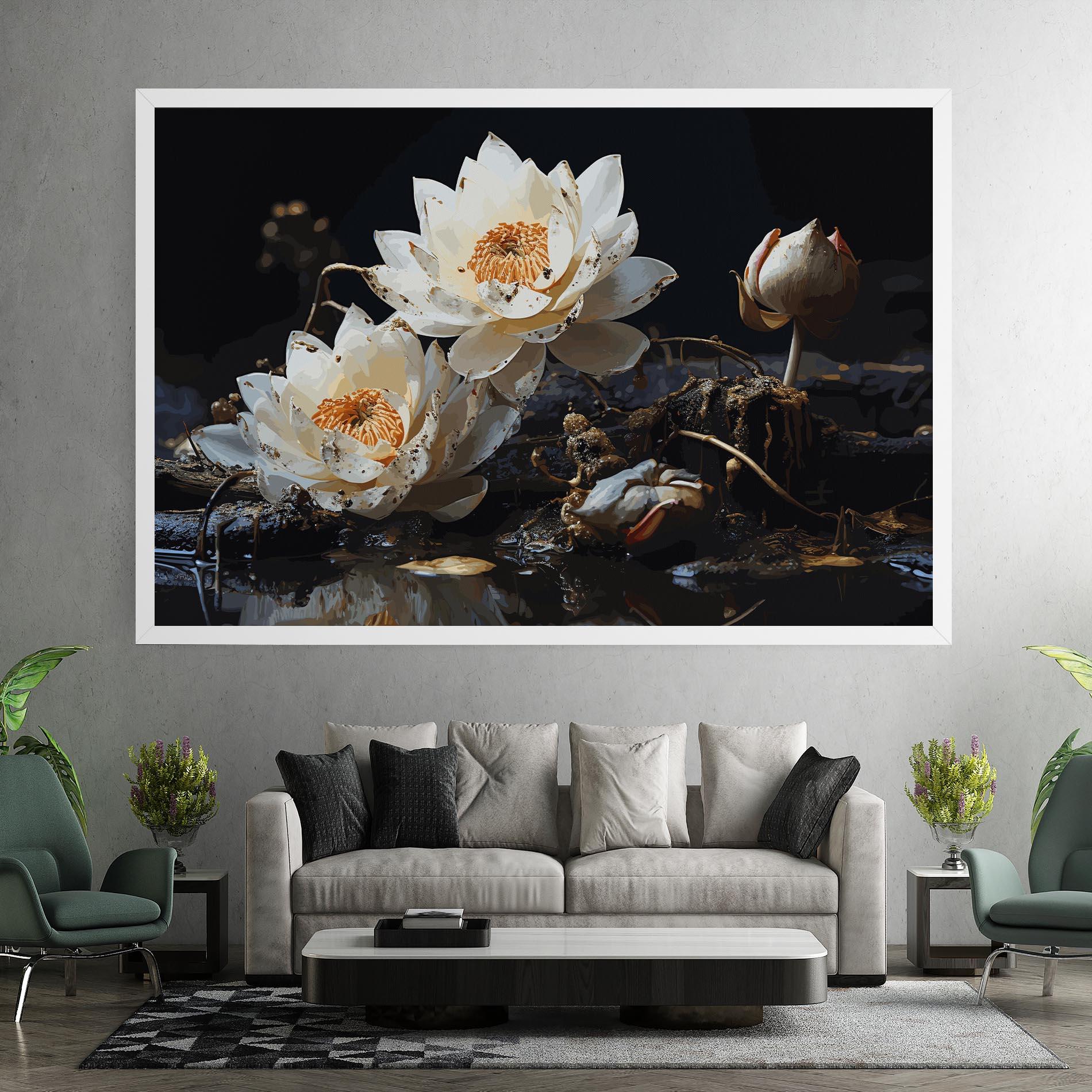 Tablou Canvas Beautiful White Nature mockup 7