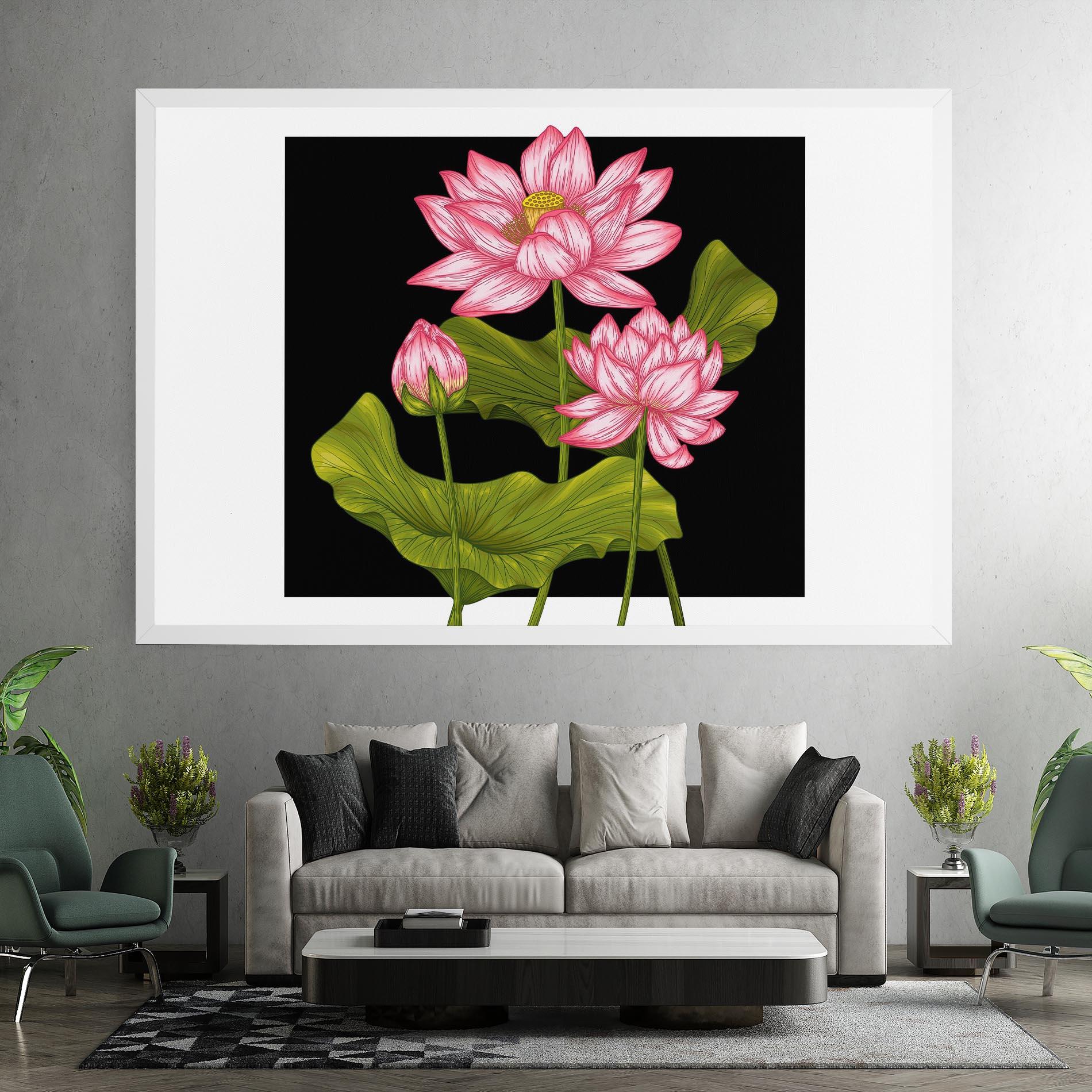 Tablou Canvas Feng Shui Flower mockup 7