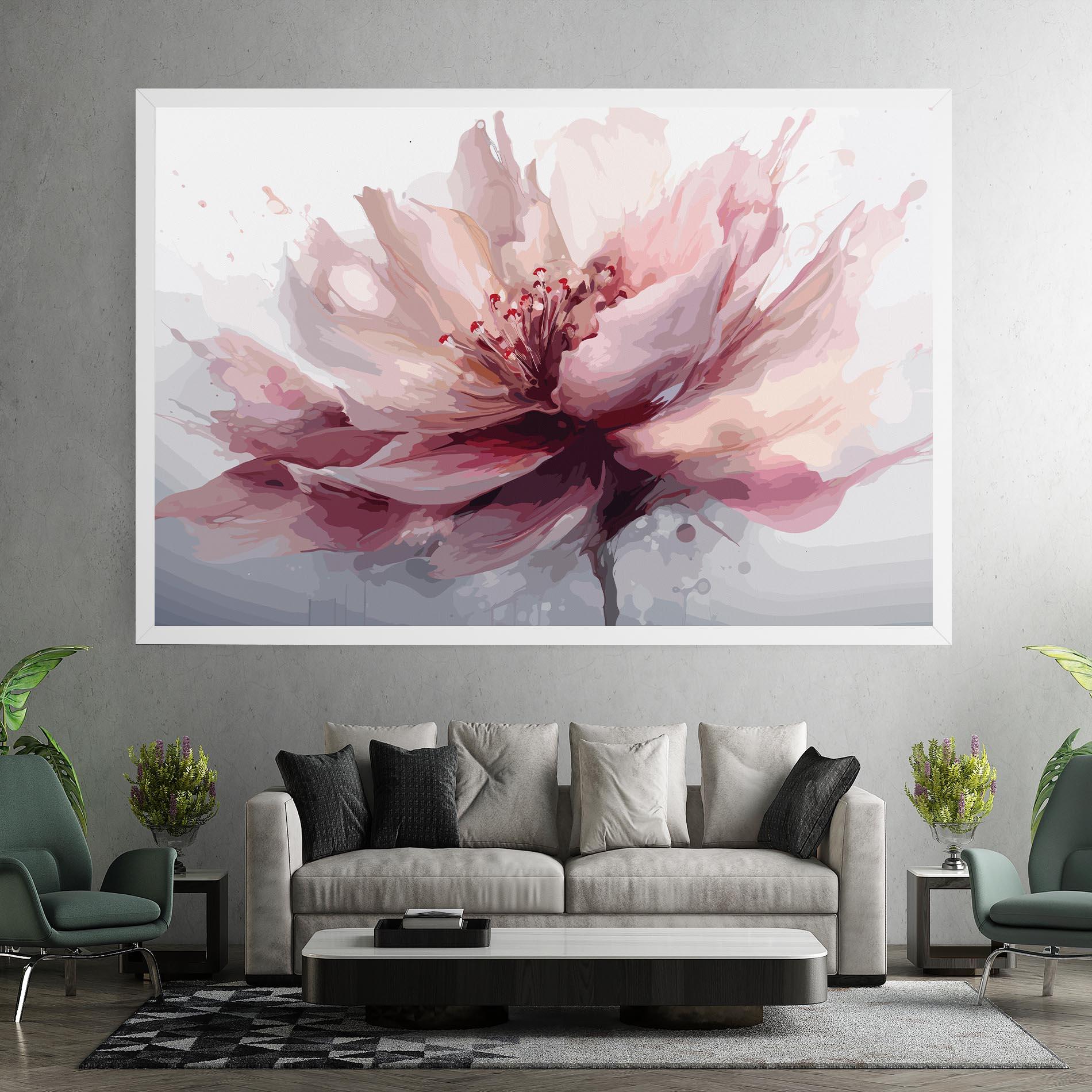 Tablou Canvas Meditation Flower mockup 7