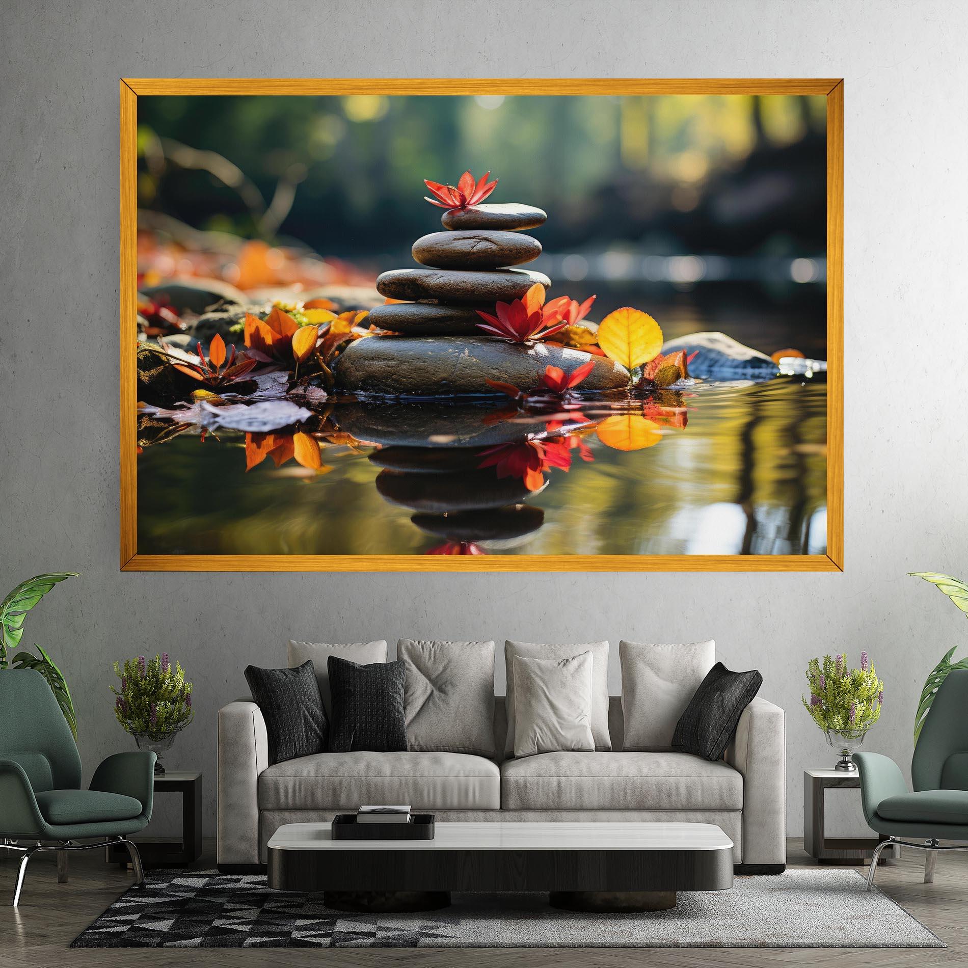 Tablou Canvas Autumn Stones mockup 7