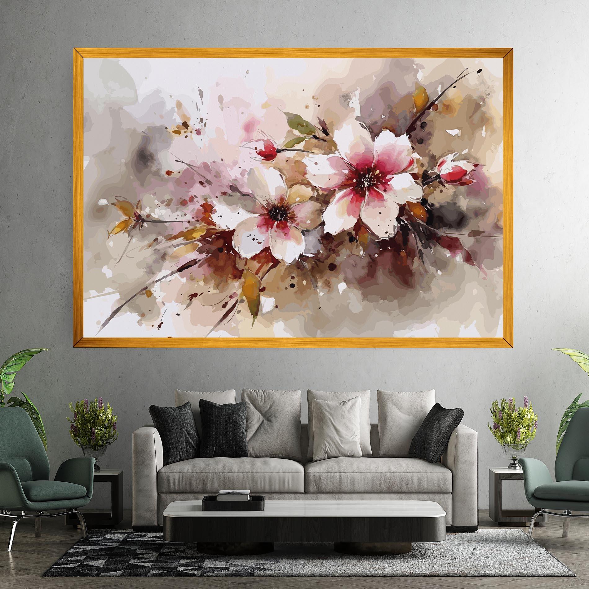 Tablou Canvas Beautiful Cherry Flower mockup 7