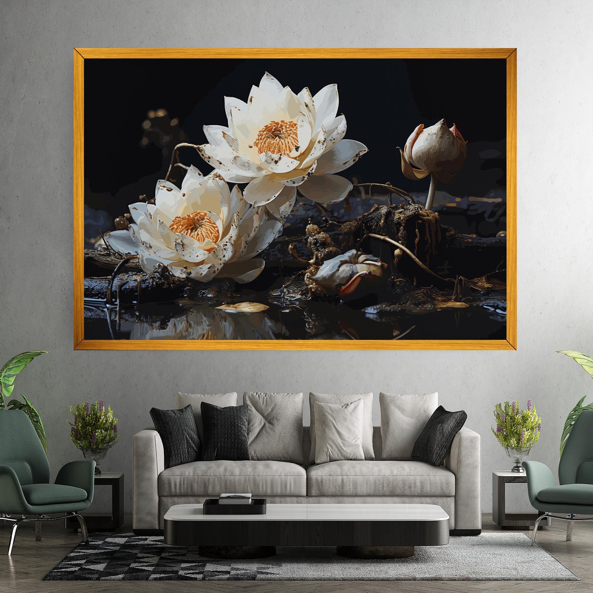 Tablou Canvas Beautiful White Nature mockup 7