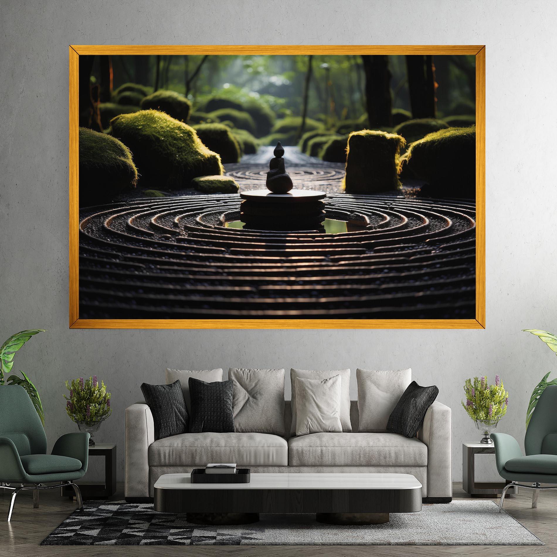 Tablou Canvas Beautiful Zen Garden mockup 7