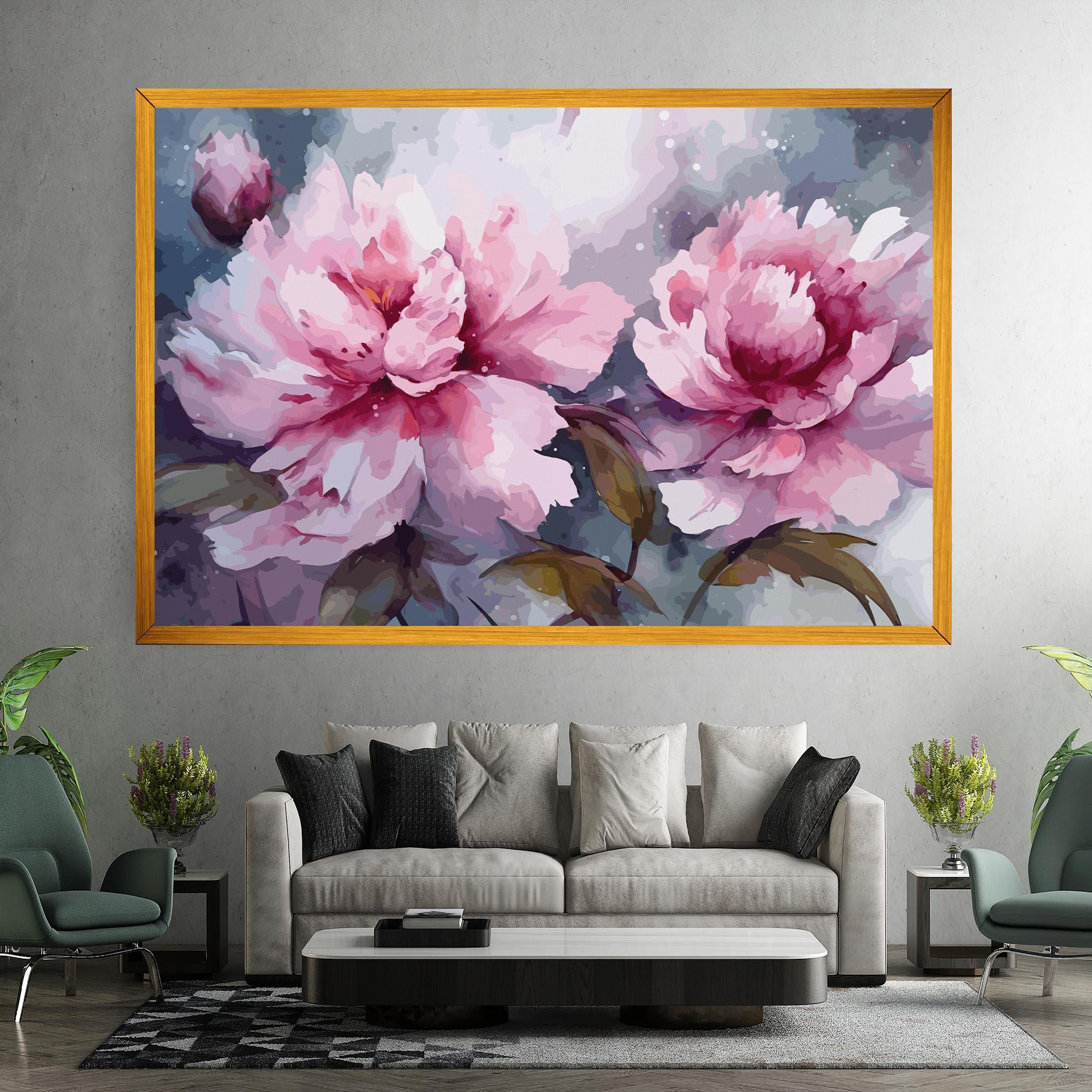 Tablou Canvas Pink Nature Flower mockup 7