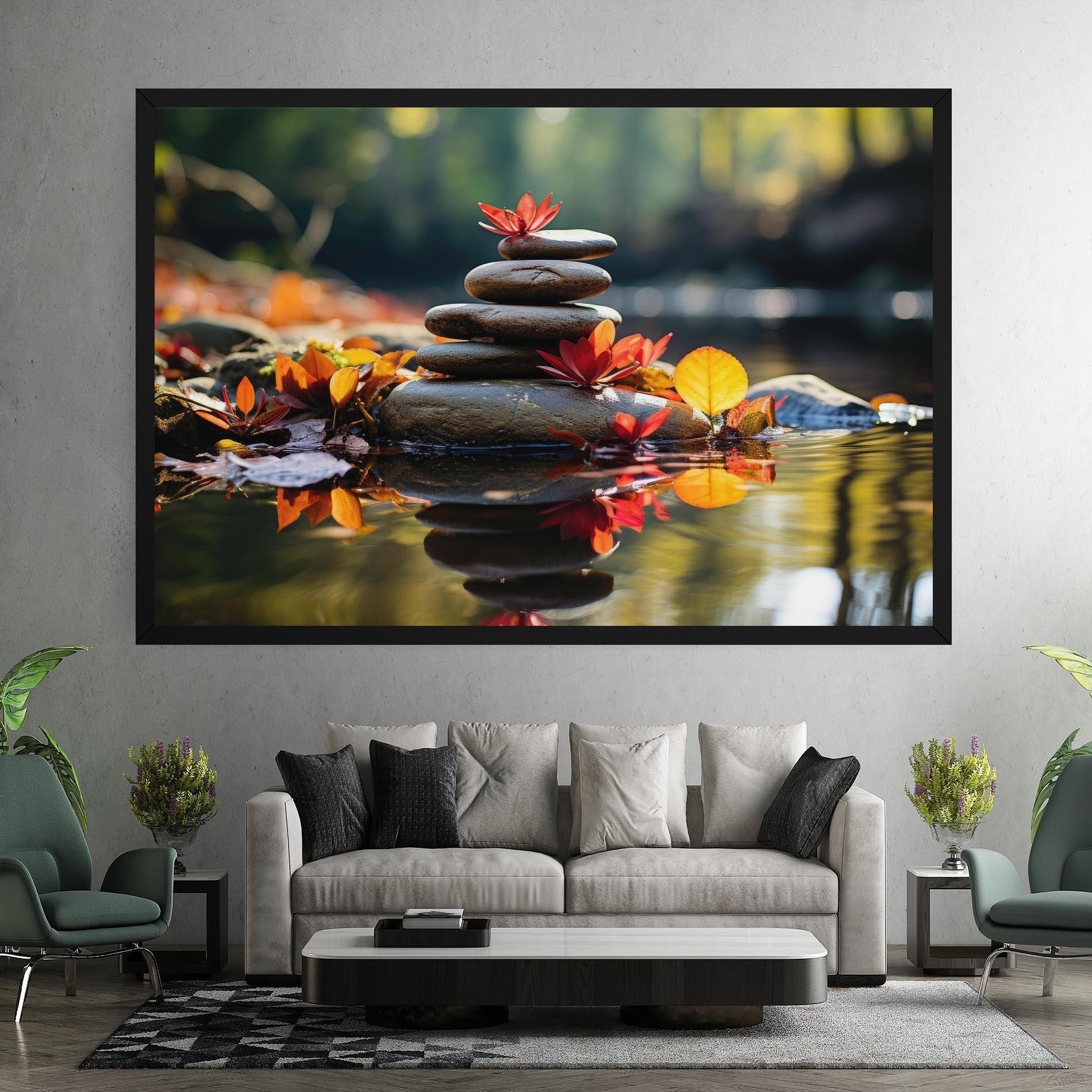 Tablou Canvas Autumn Stones mockup 7